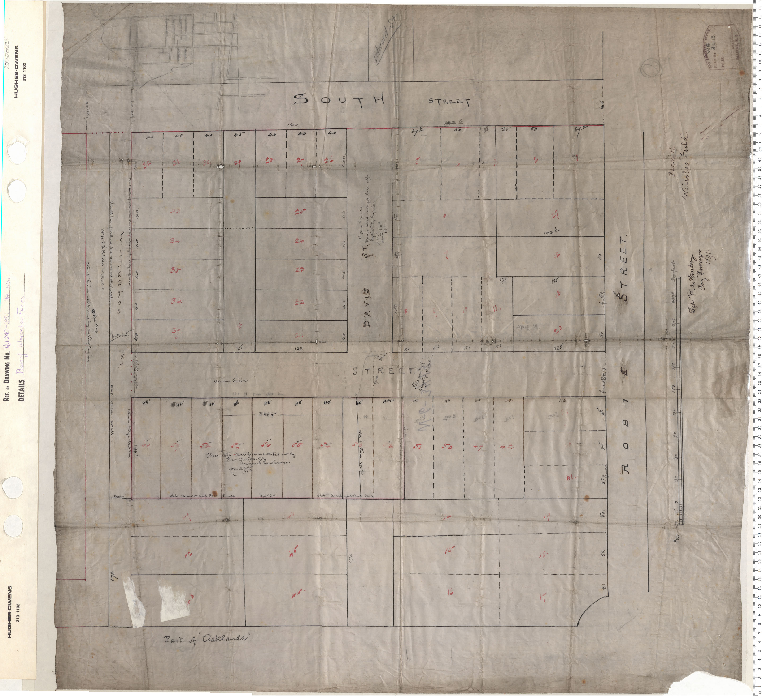 maps : Plan of Waterloo Farm