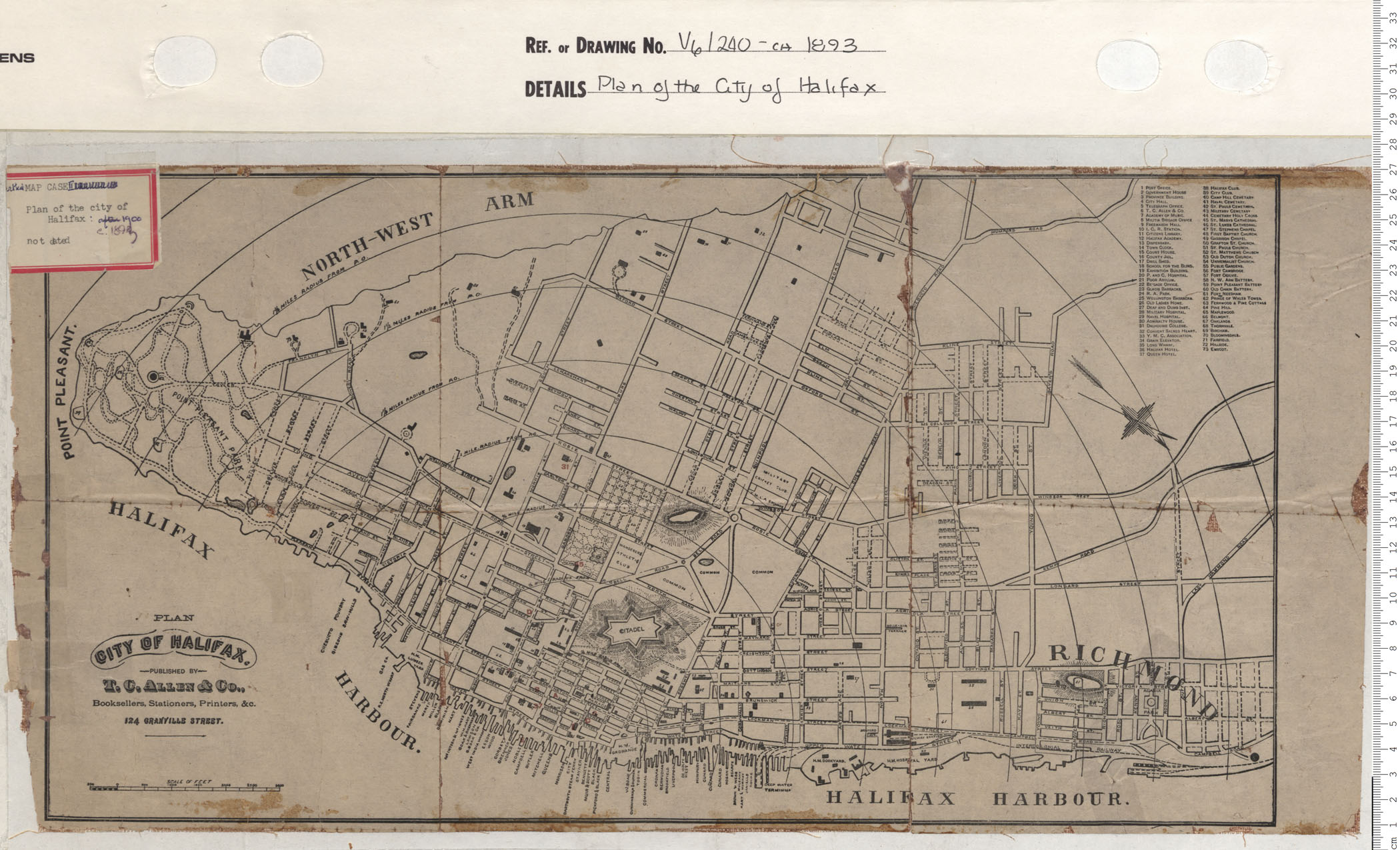 maps : Plan of the city of Halifax