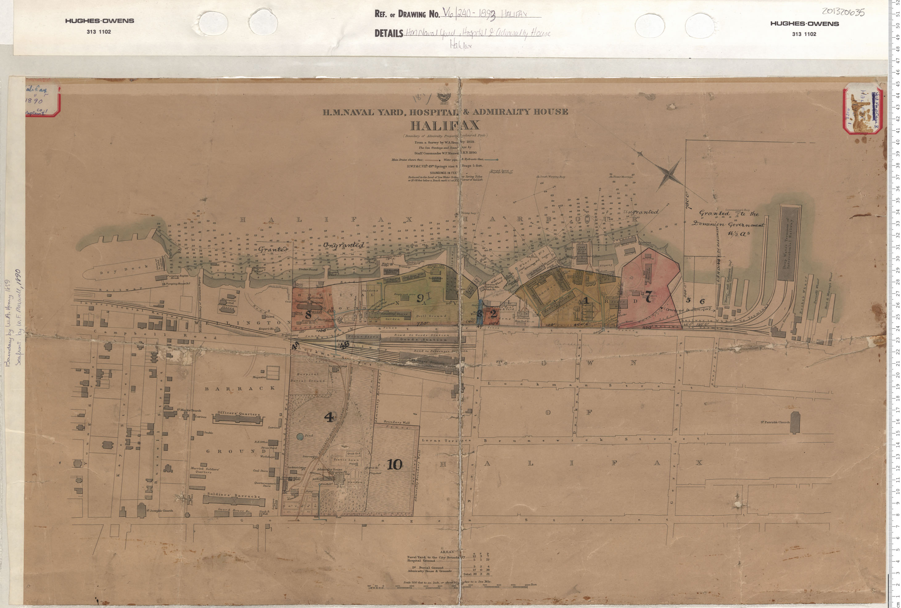 maps : H.M. Naval Yard Hospital & Admiralty House
