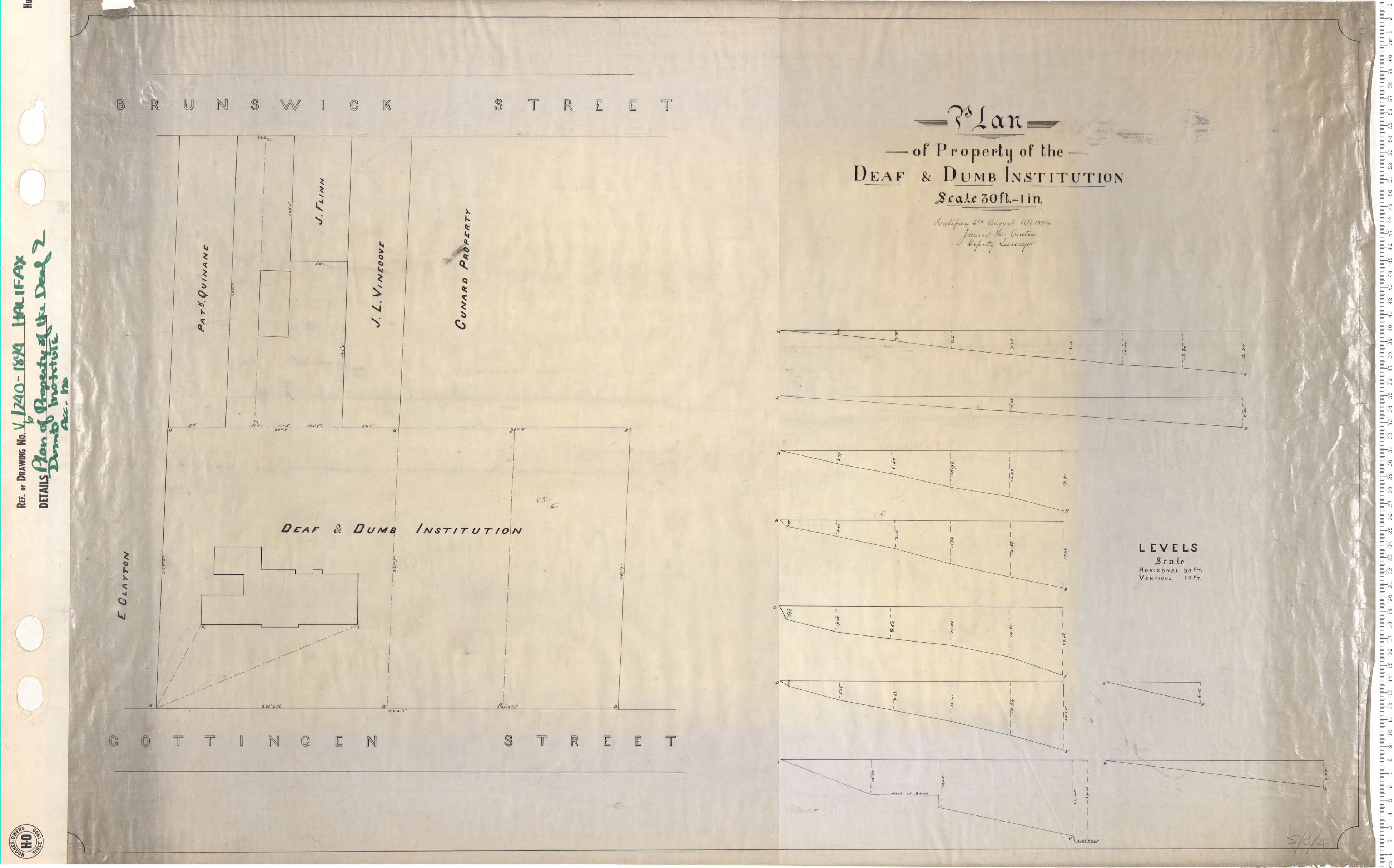 maps : Plan of Property of the Deaf and Dumb Institution
