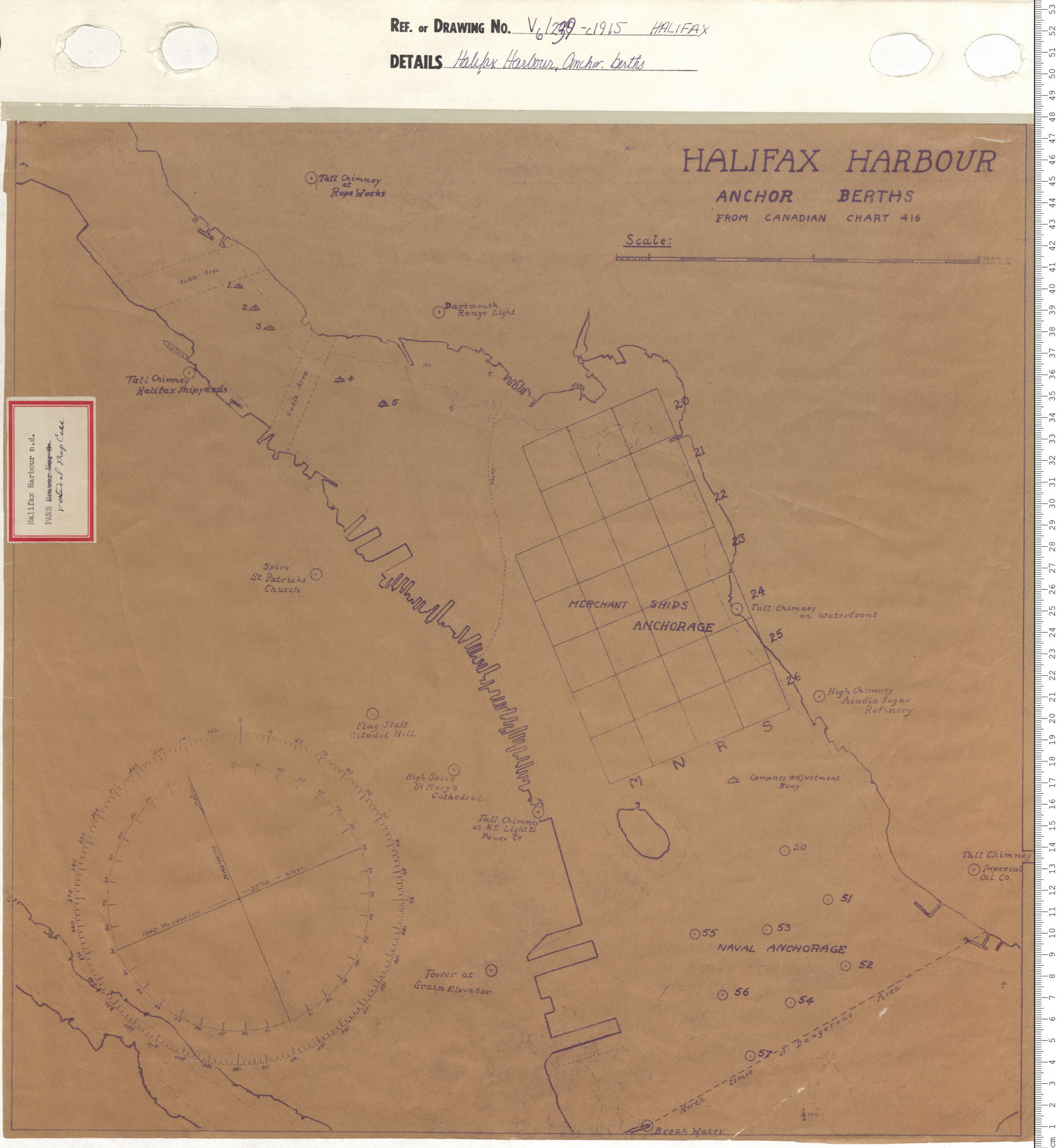 maps : Halifax Harbour Anchor Berths