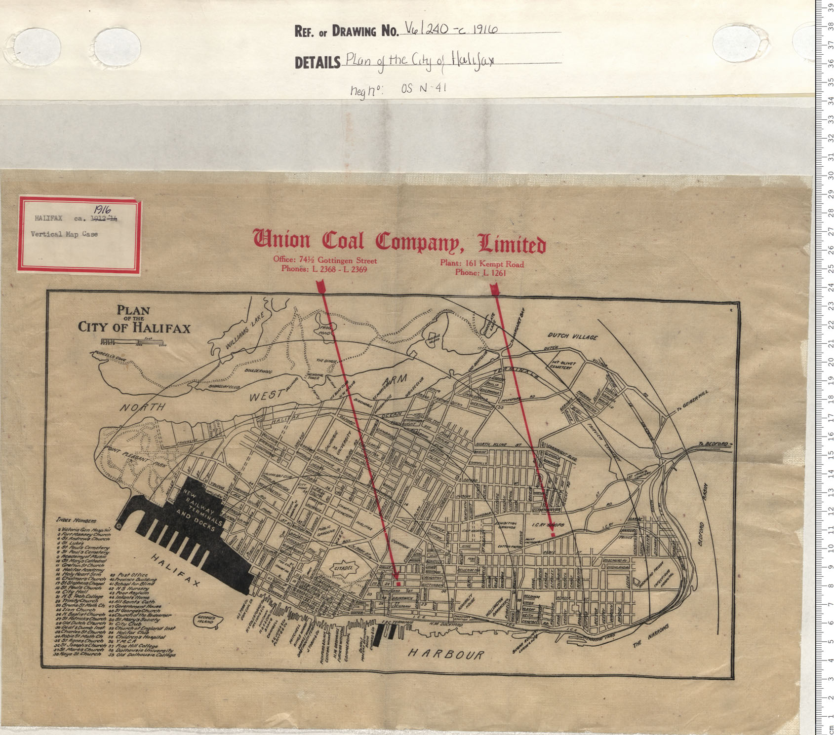 maps : Plan of the City of Halifax