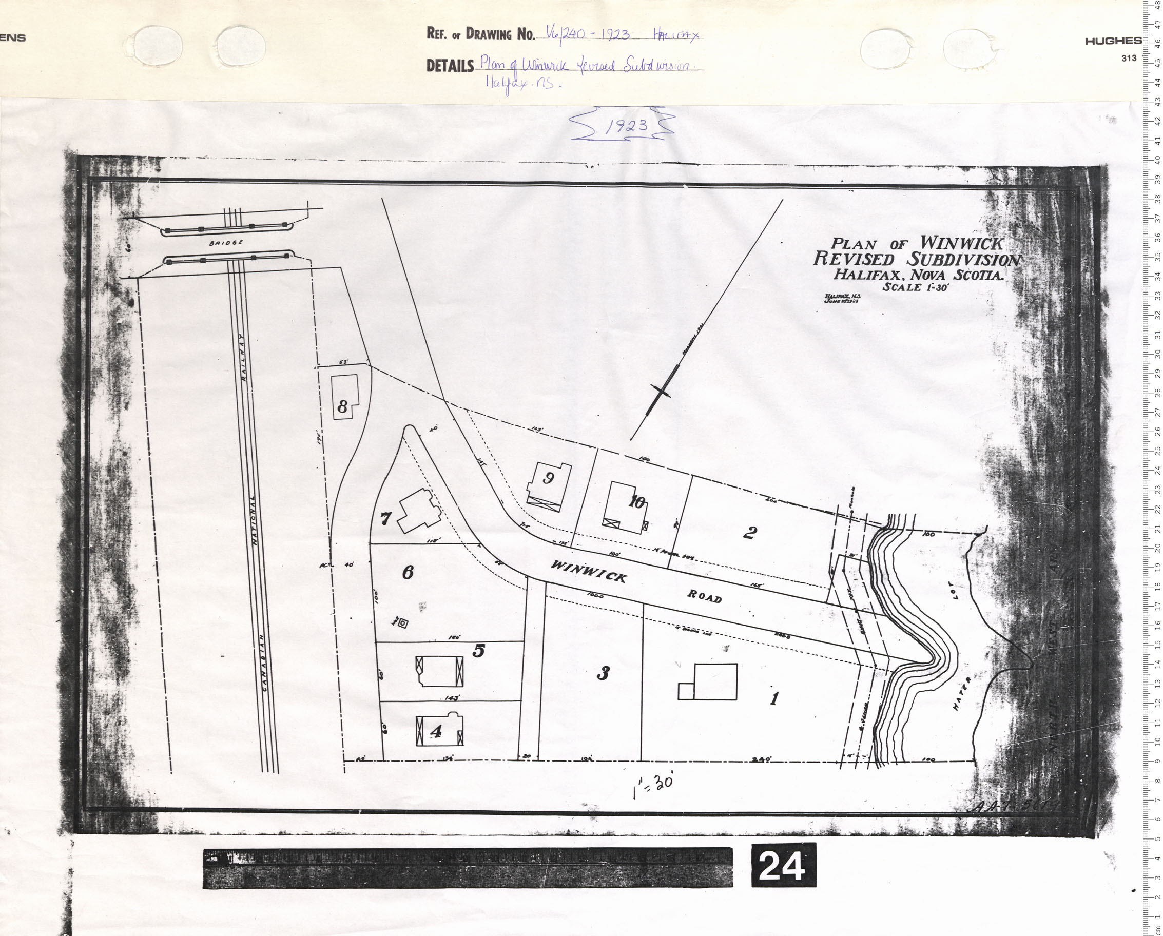 maps : Plan of Winwick Revised Subdivision, Halifax, N.S.