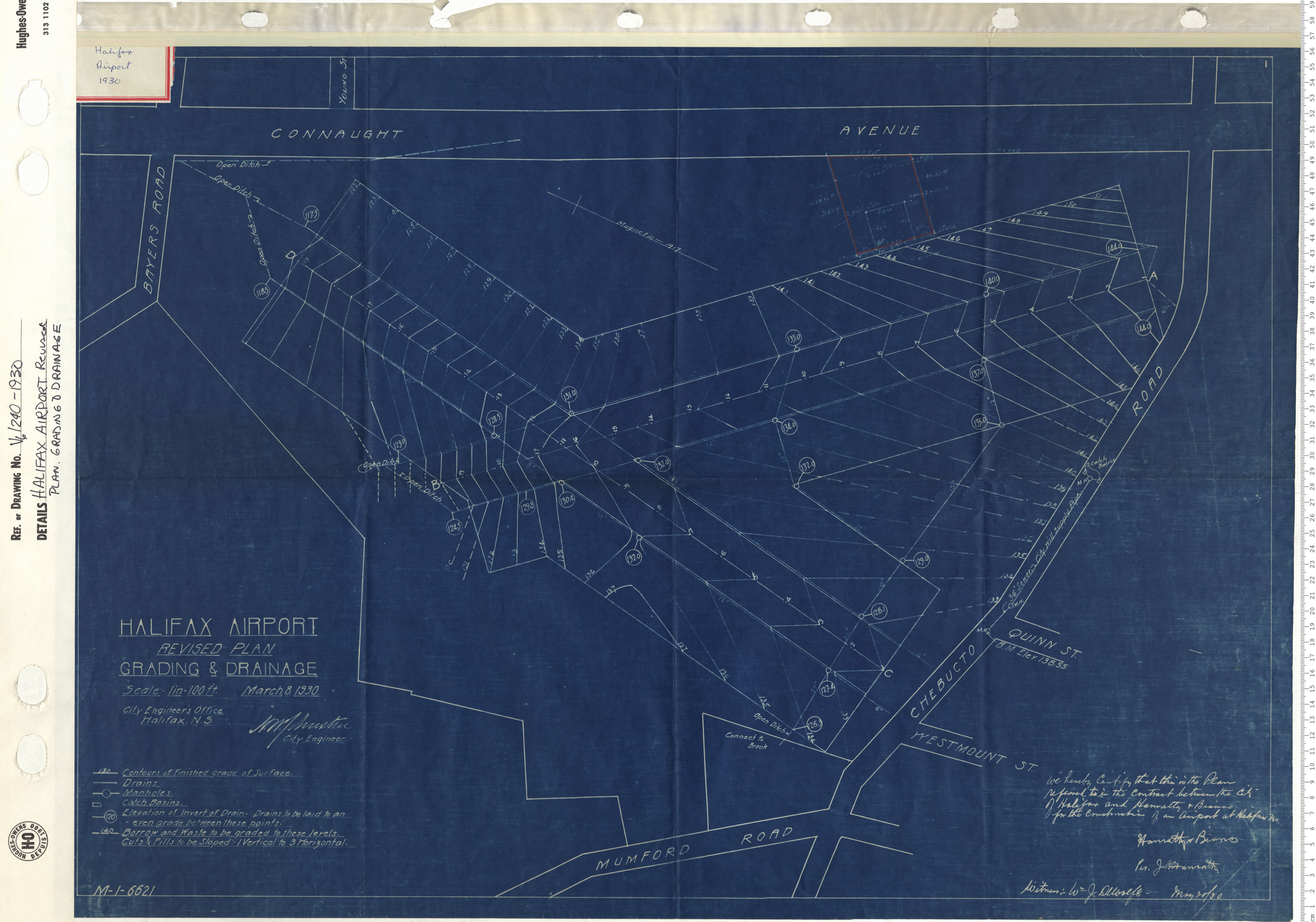 maps : Halifax Airport Revised Plan Grading and Drainage