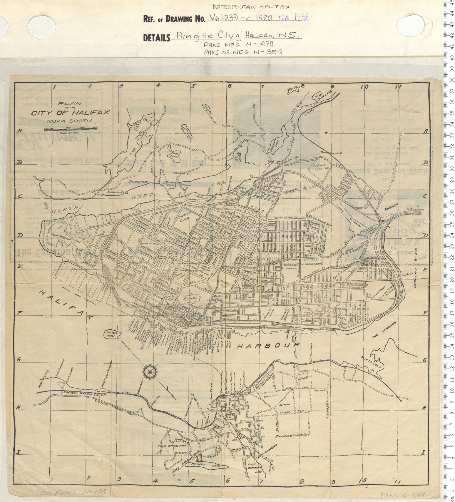 maps : Plan of the City of Halifax, N.S.