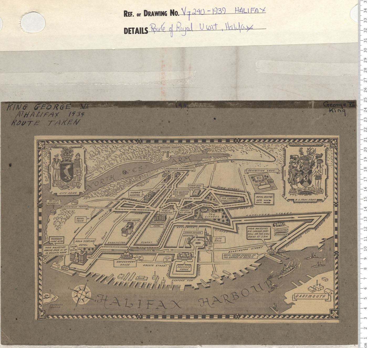 maps : Route of Royal Visit, Halifax