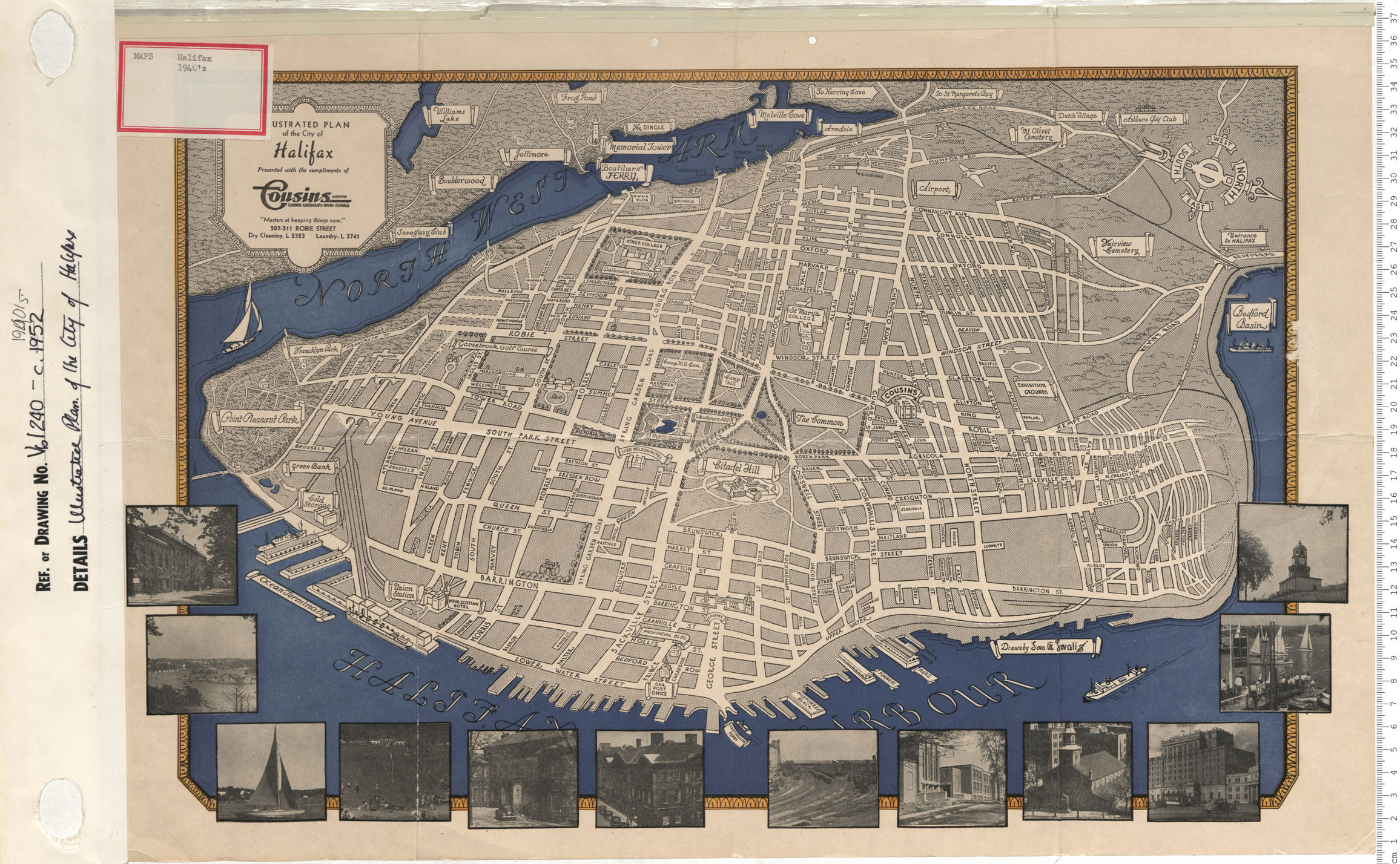 maps : Illustrated Plan of the City of Halifax, N.S.