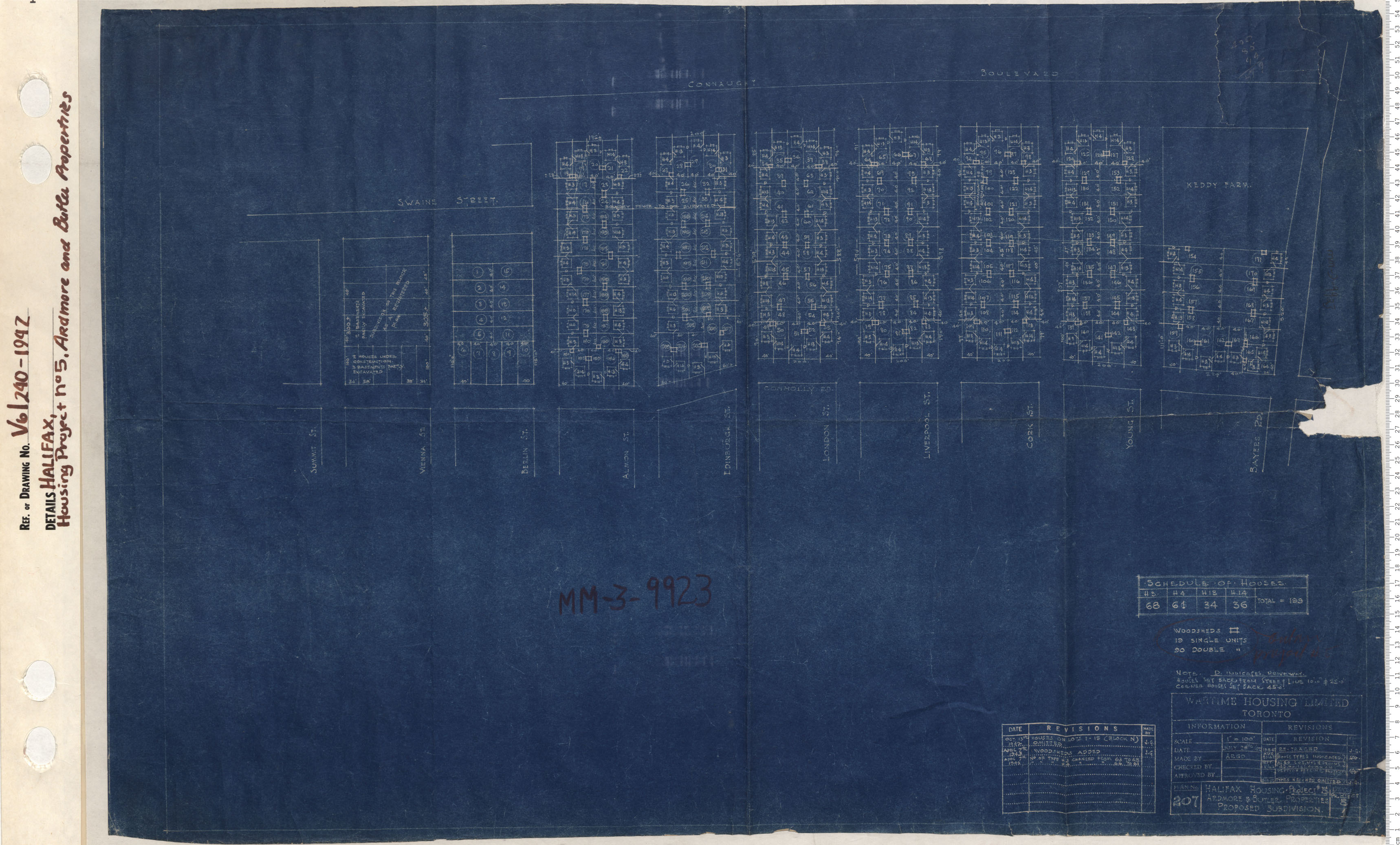 maps : Housing Project No. 5 Ardmore and butler properties