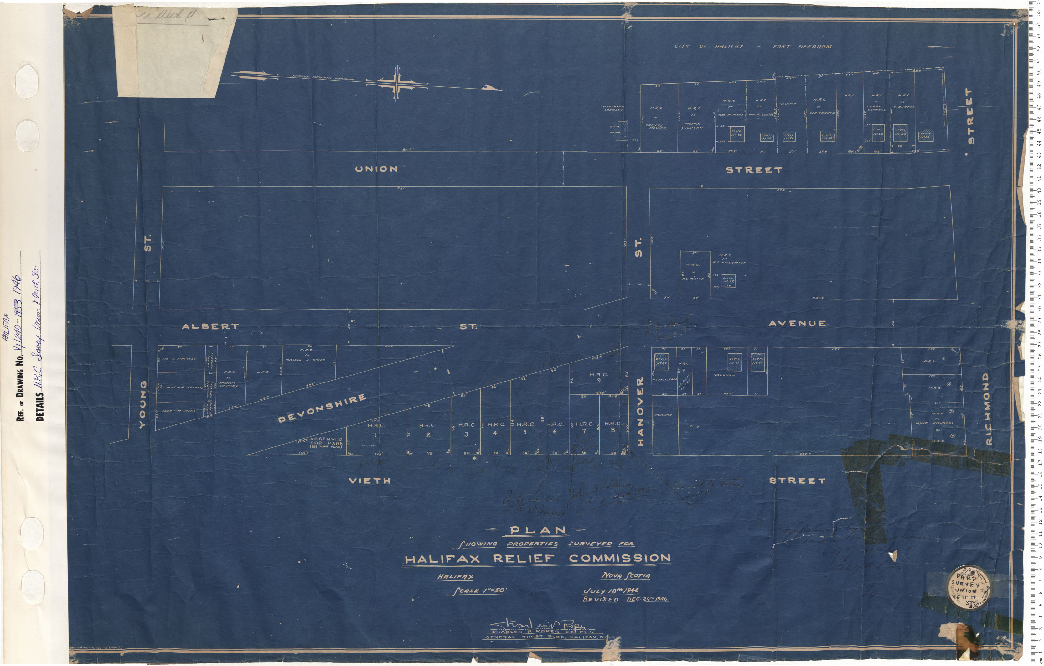 maps : H.R.C. Survey Union and Veith Streets