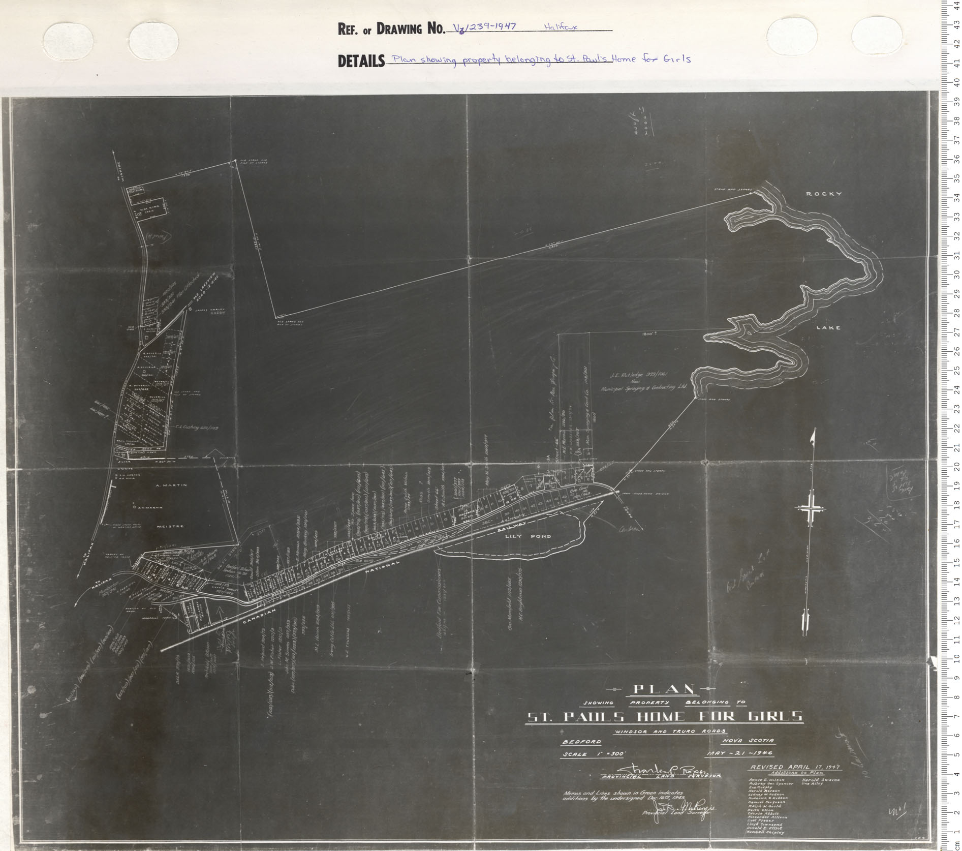 maps : Plan Showing Property belonging to St Pauls Home for Girls