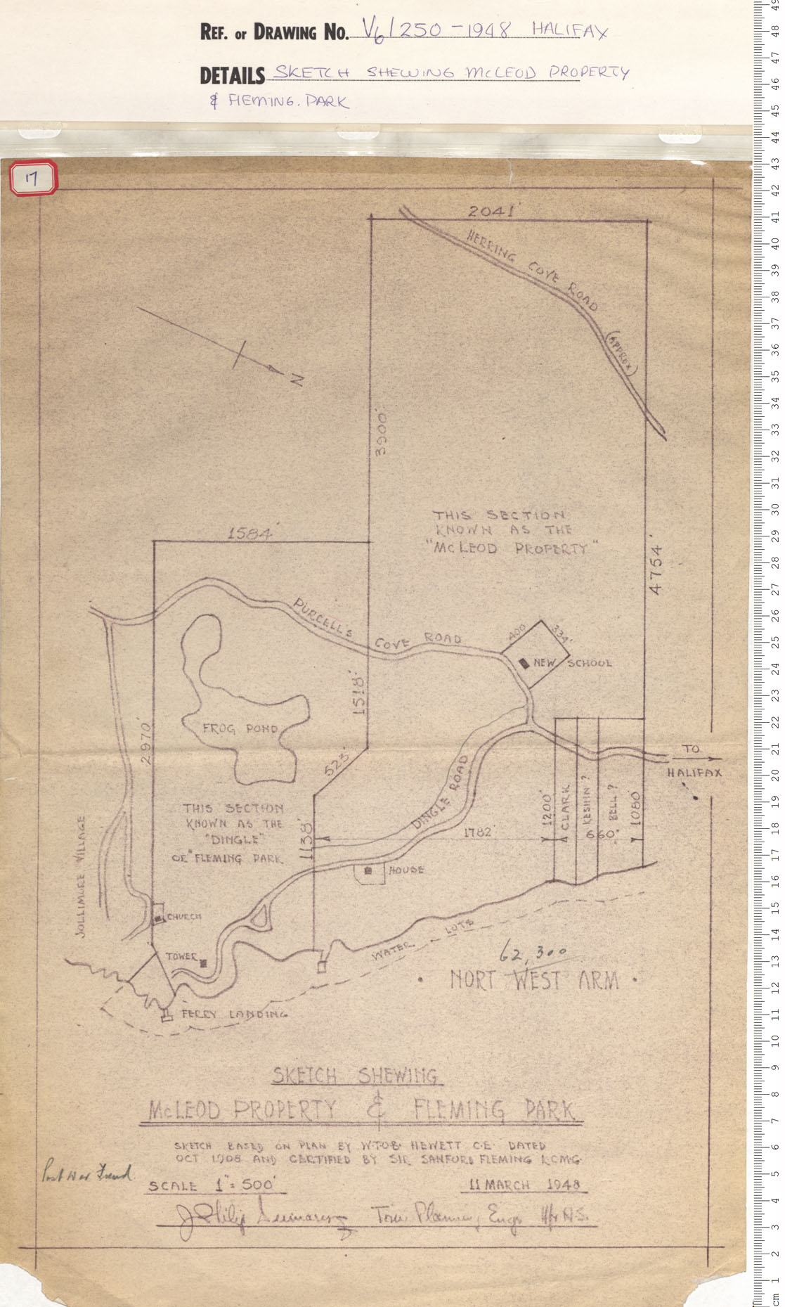 maps : Sketch Shewing McLeod Property and Fleming Park