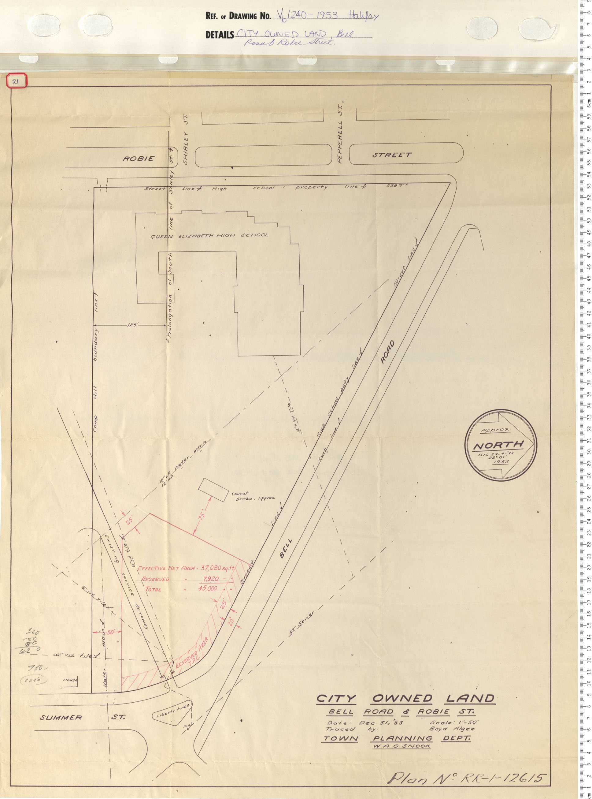 maps : City Owned Land, Bell Road and Robie Street