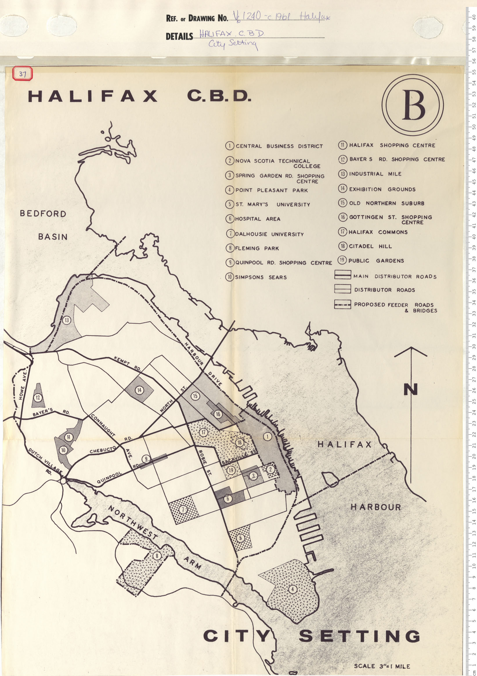 maps : Halifax C.B.D. (B) City Setting