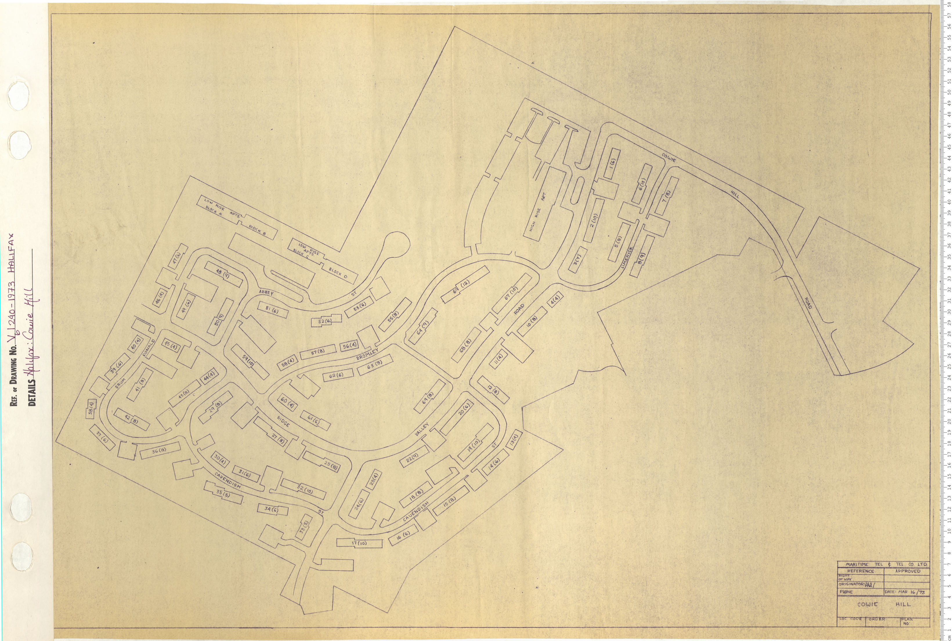maps : Halifax: Cowie Hill