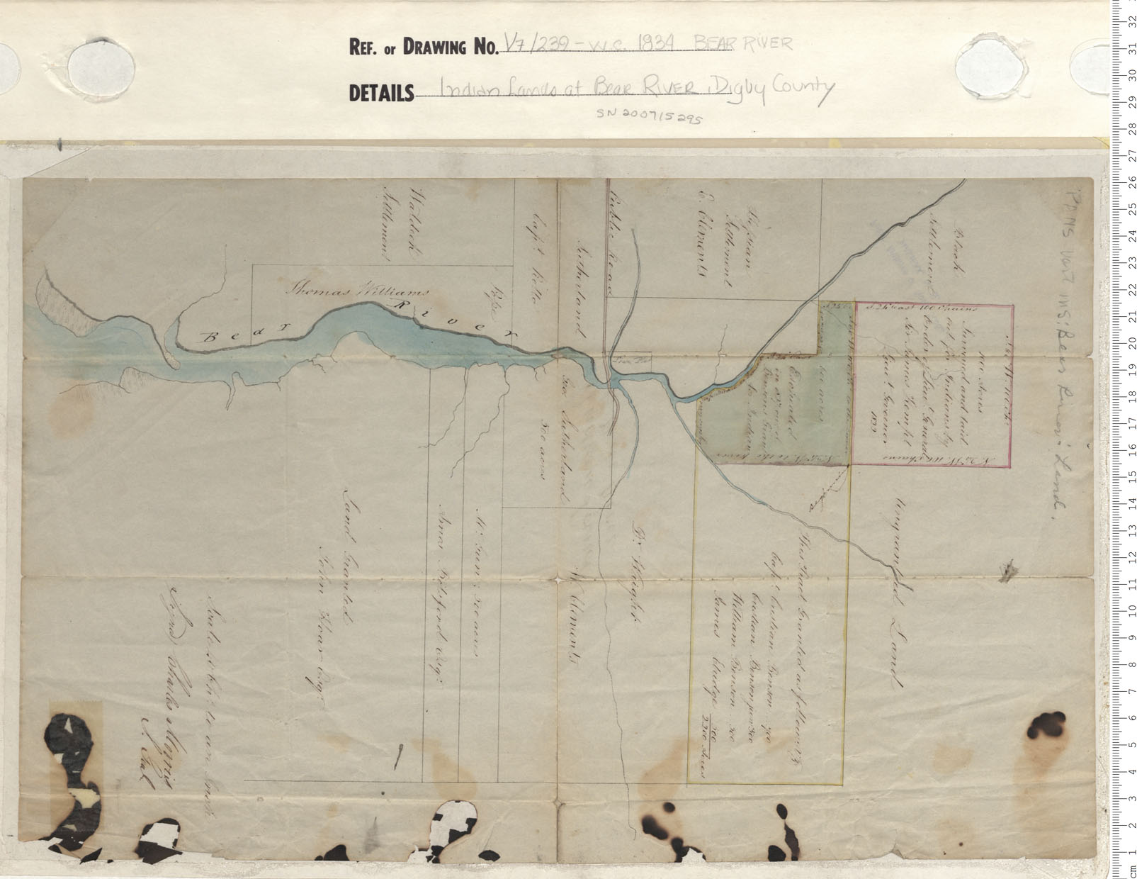 maps : Indian Lands at Bear River, Digby County