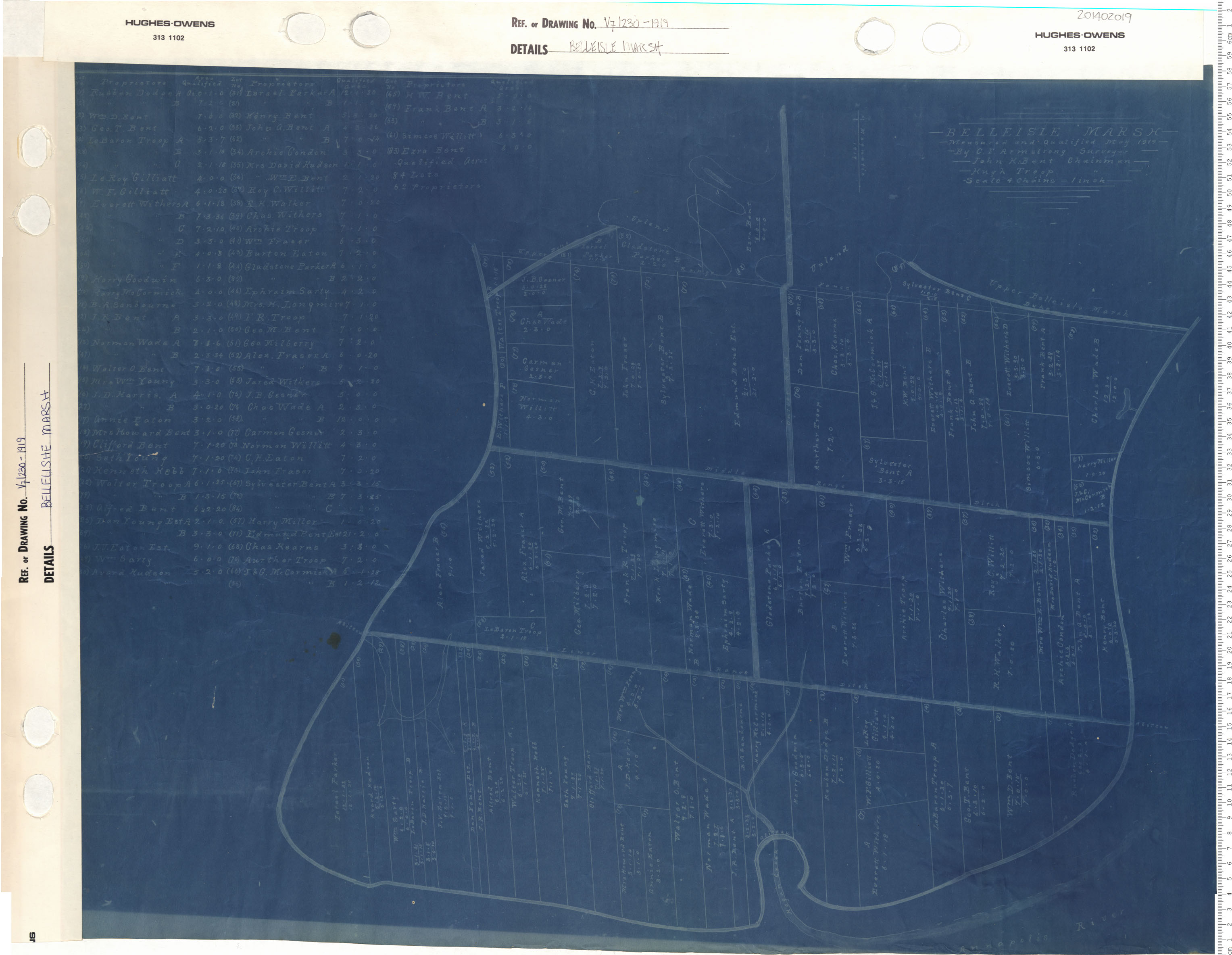 maps : Belleisle Marsh Measured and Qualified May 1919