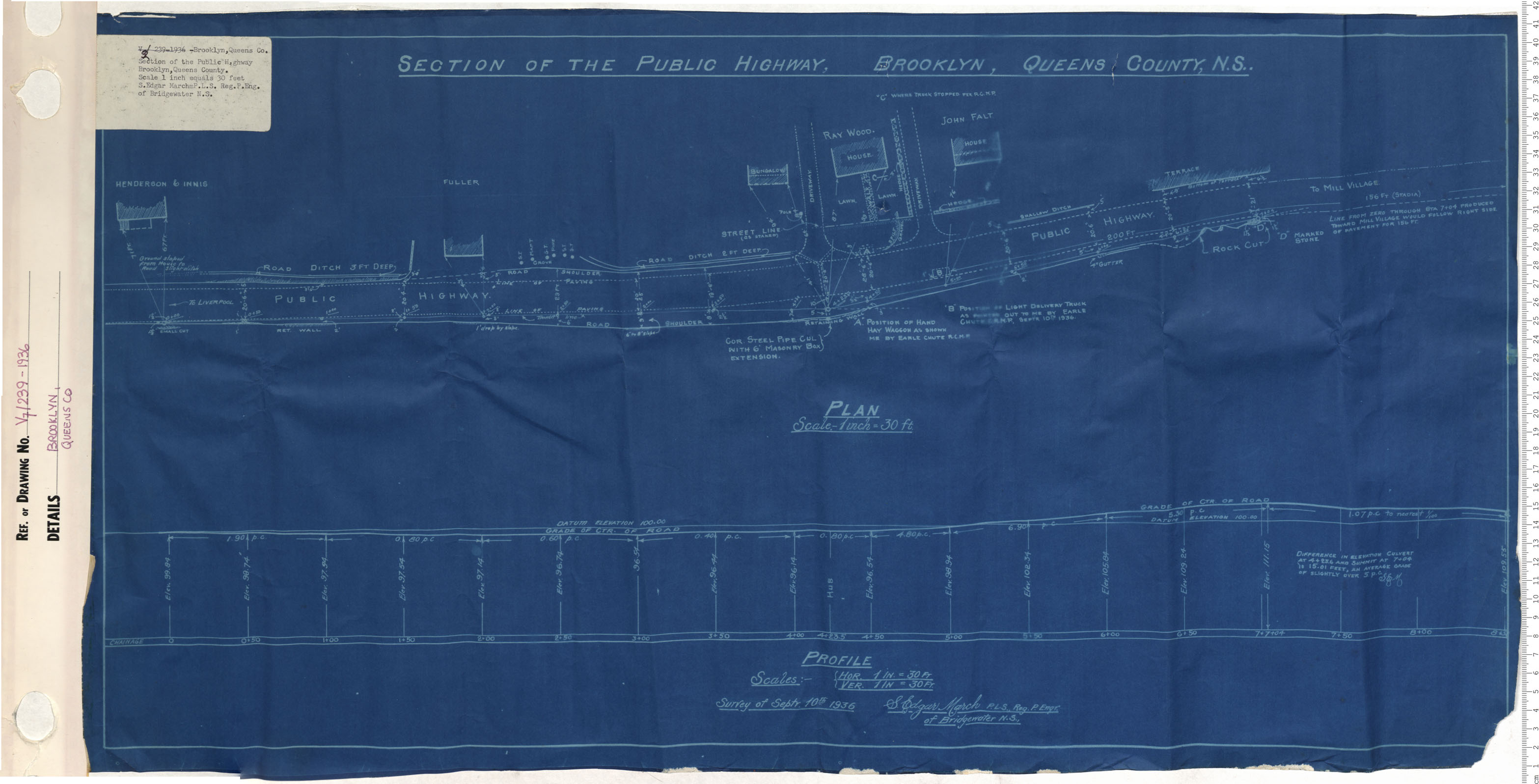 maps : Section of the public highway Brooklyn, Queens County
