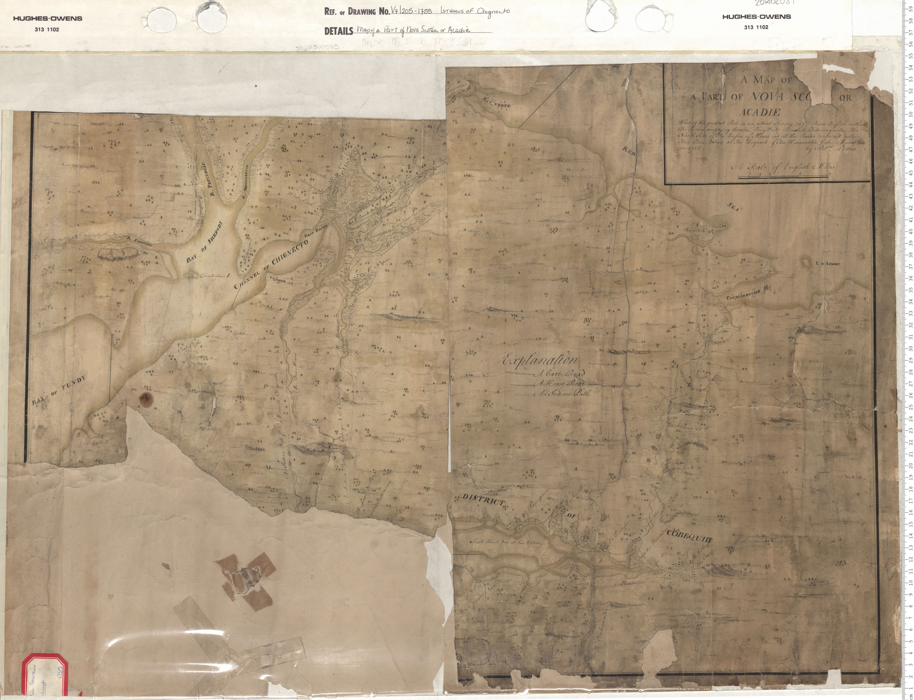 maps : Isthmus of Chignecto-- Map of a part of Nova Scotia or Acadie