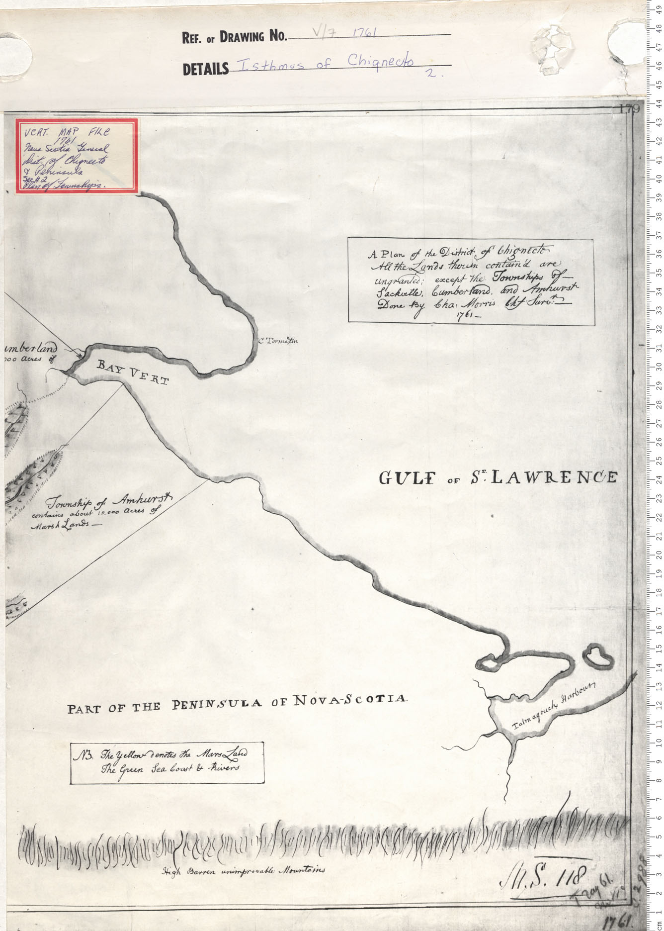 maps : Isthmus of Chignecto