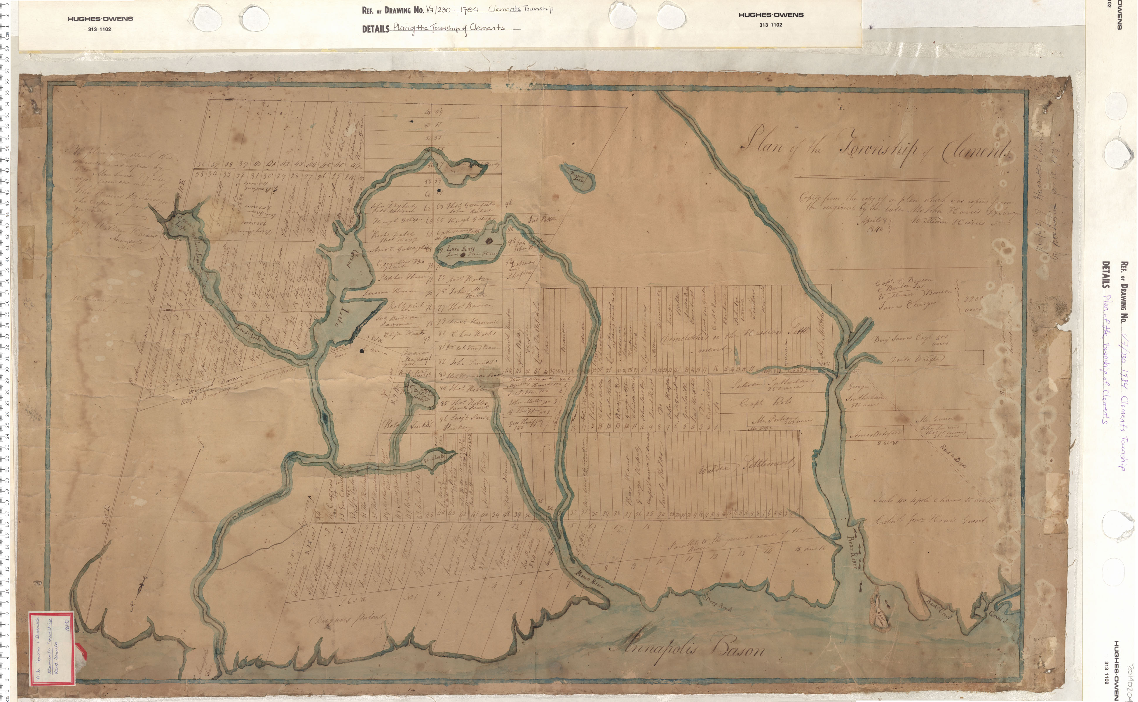 maps : Plan of the Township of Clements