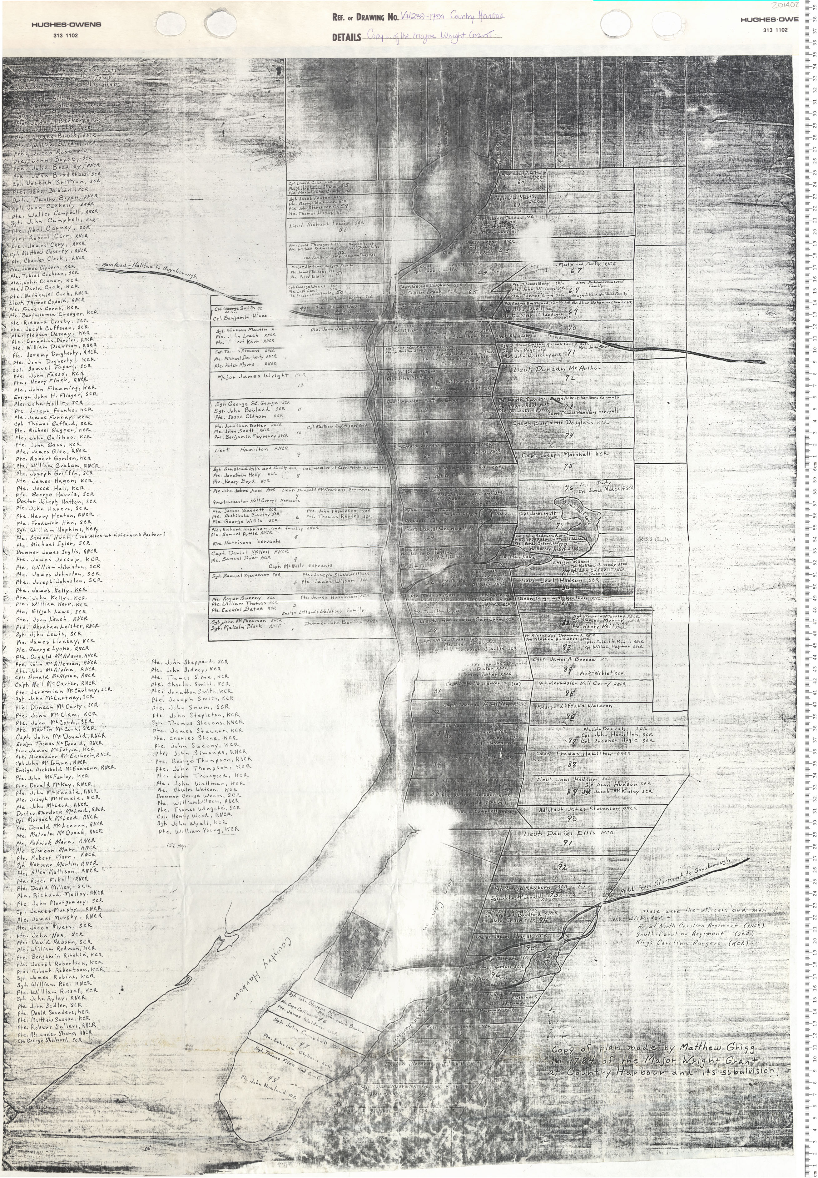 maps : Copy of the Major Wright Grant 