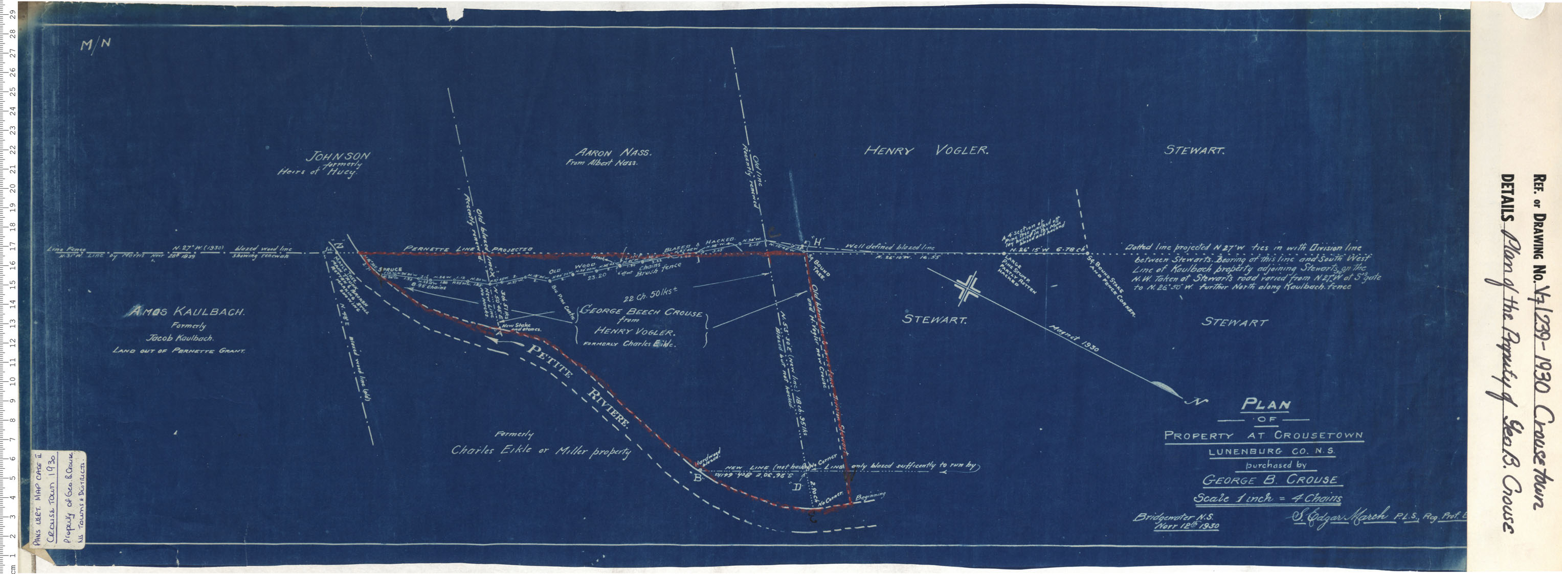 maps : Plan of the Property of Geo B. Crouse