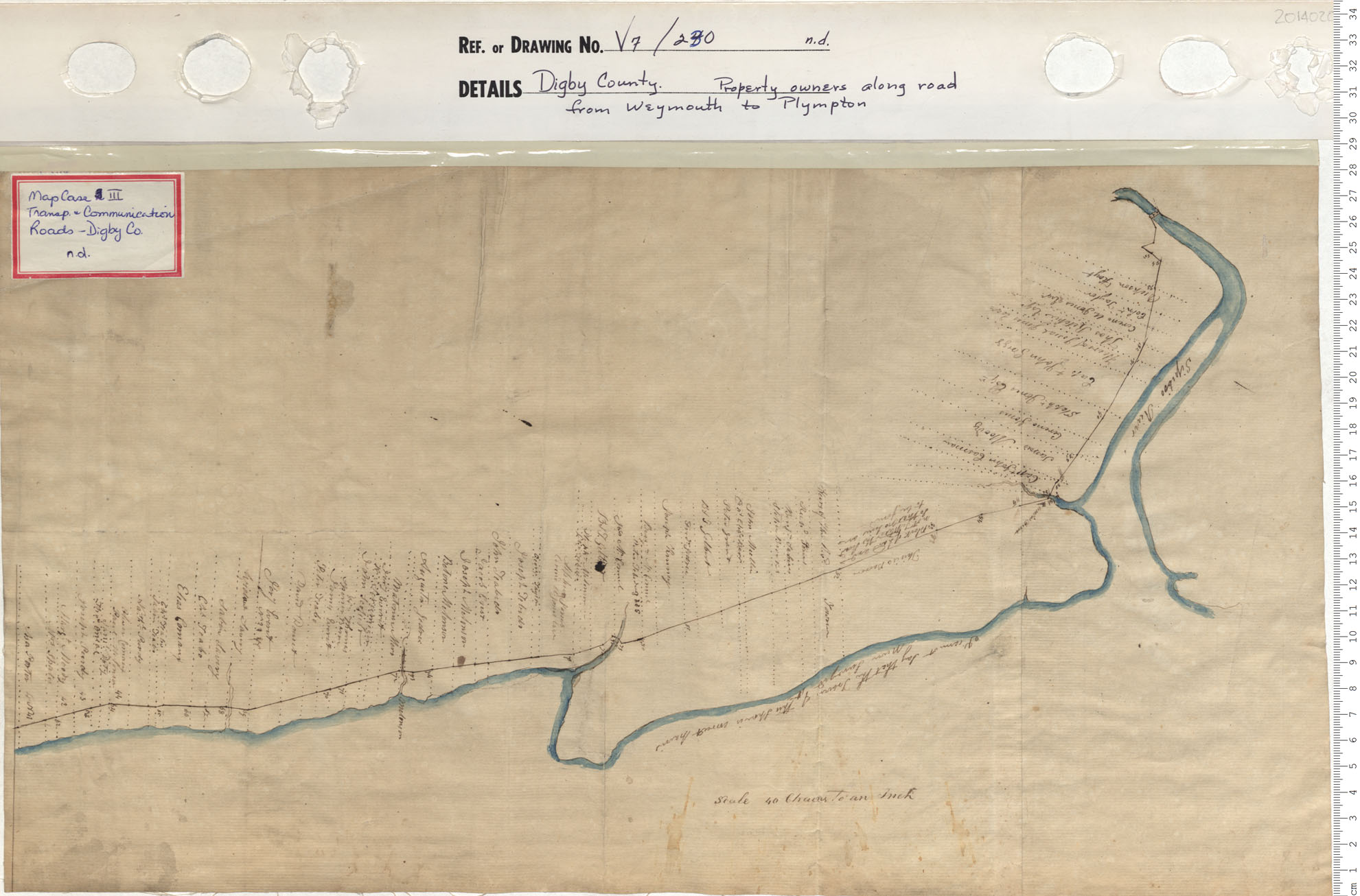 maps : Digby County Property owners along road from Weymouth to Plympton