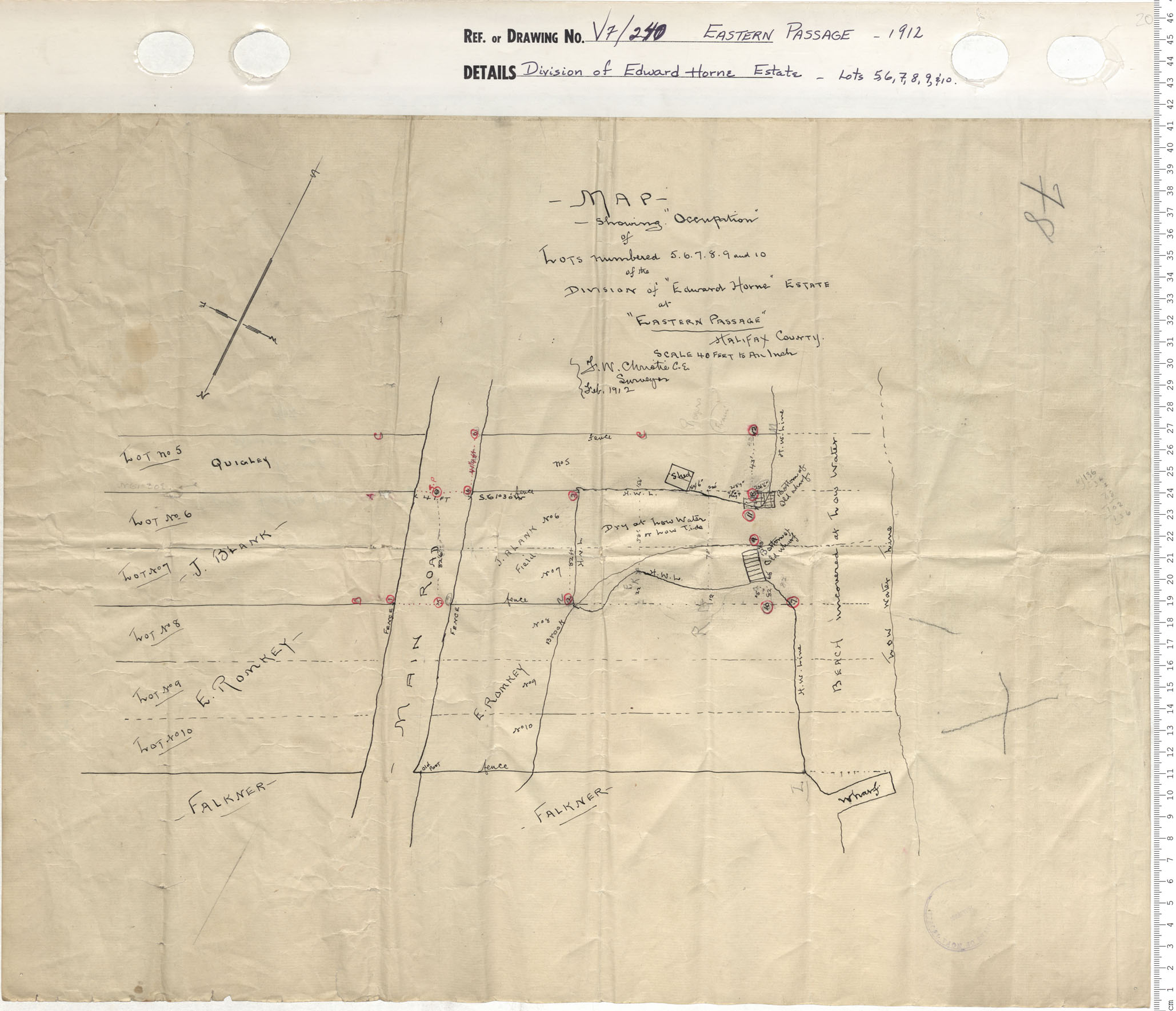 maps : Division of Edward Horn Estates- Lots 5, 6, 7, 8, 9, & 10