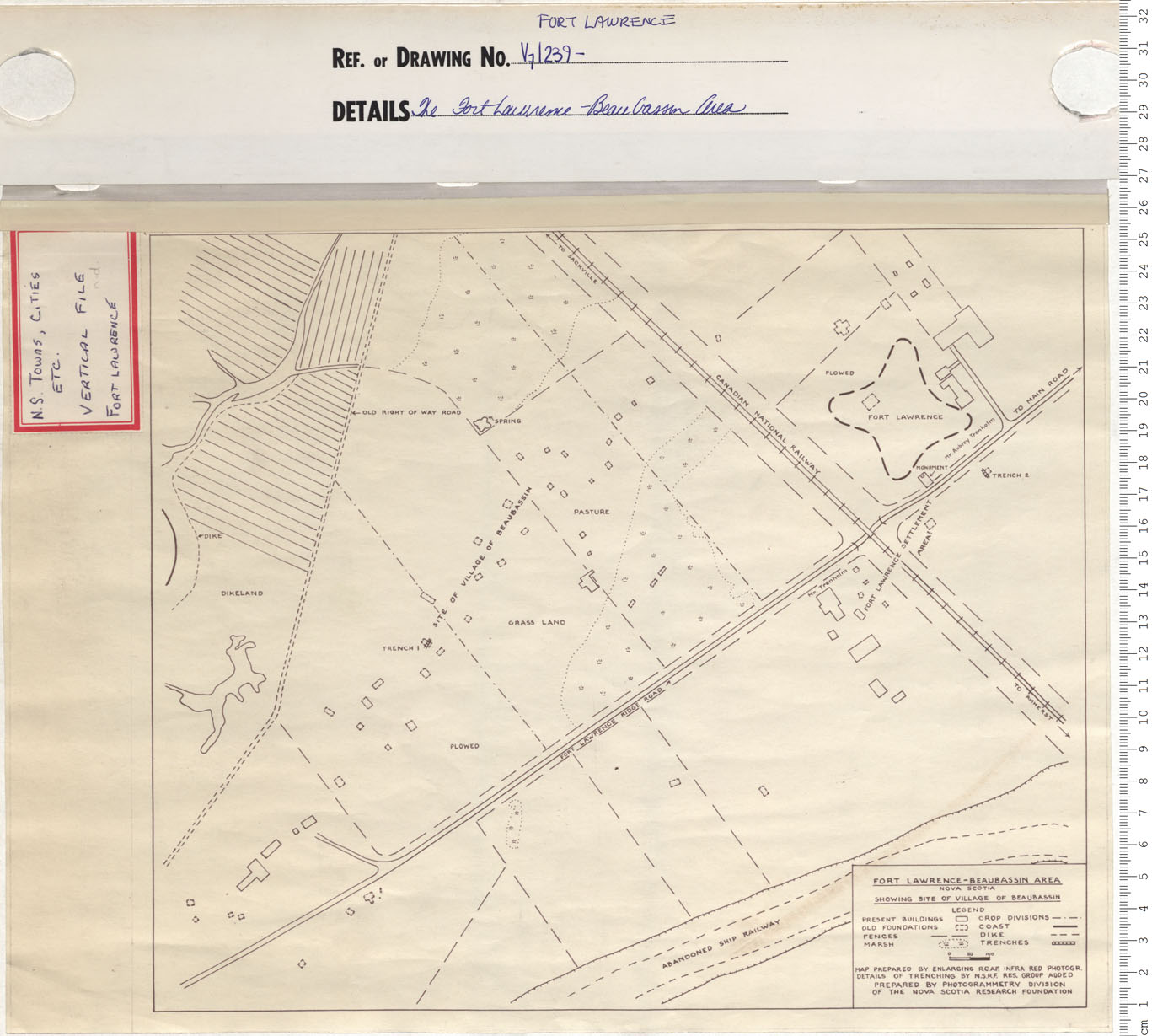 maps : The Fort Lawrence- Beau Gasson Area