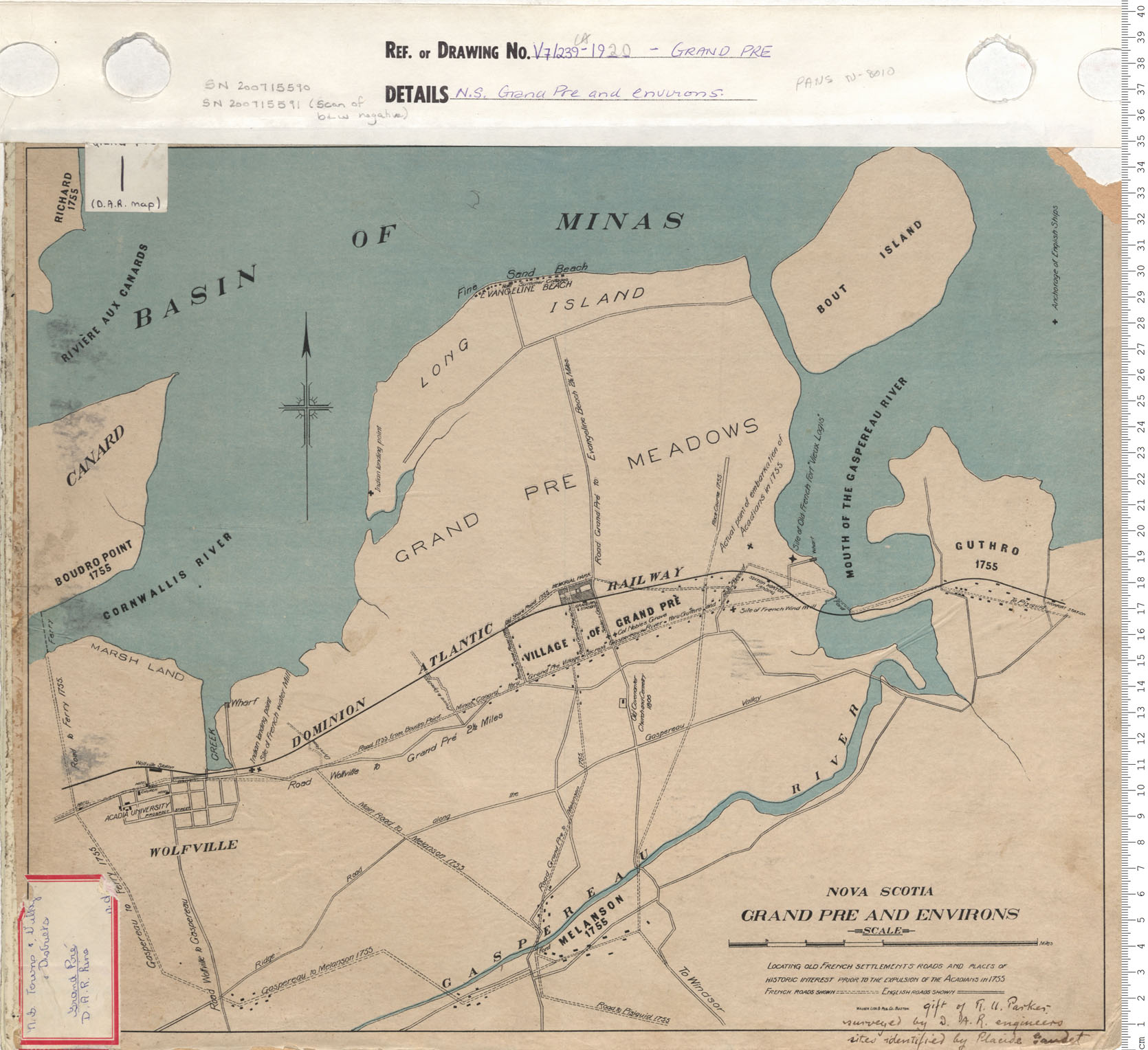 maps : N.S. Grand Pre and environs