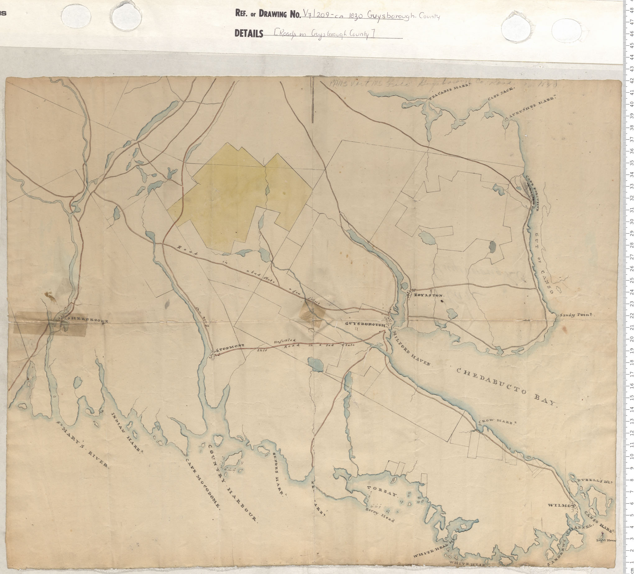 maps : Roads in Guysborough County
