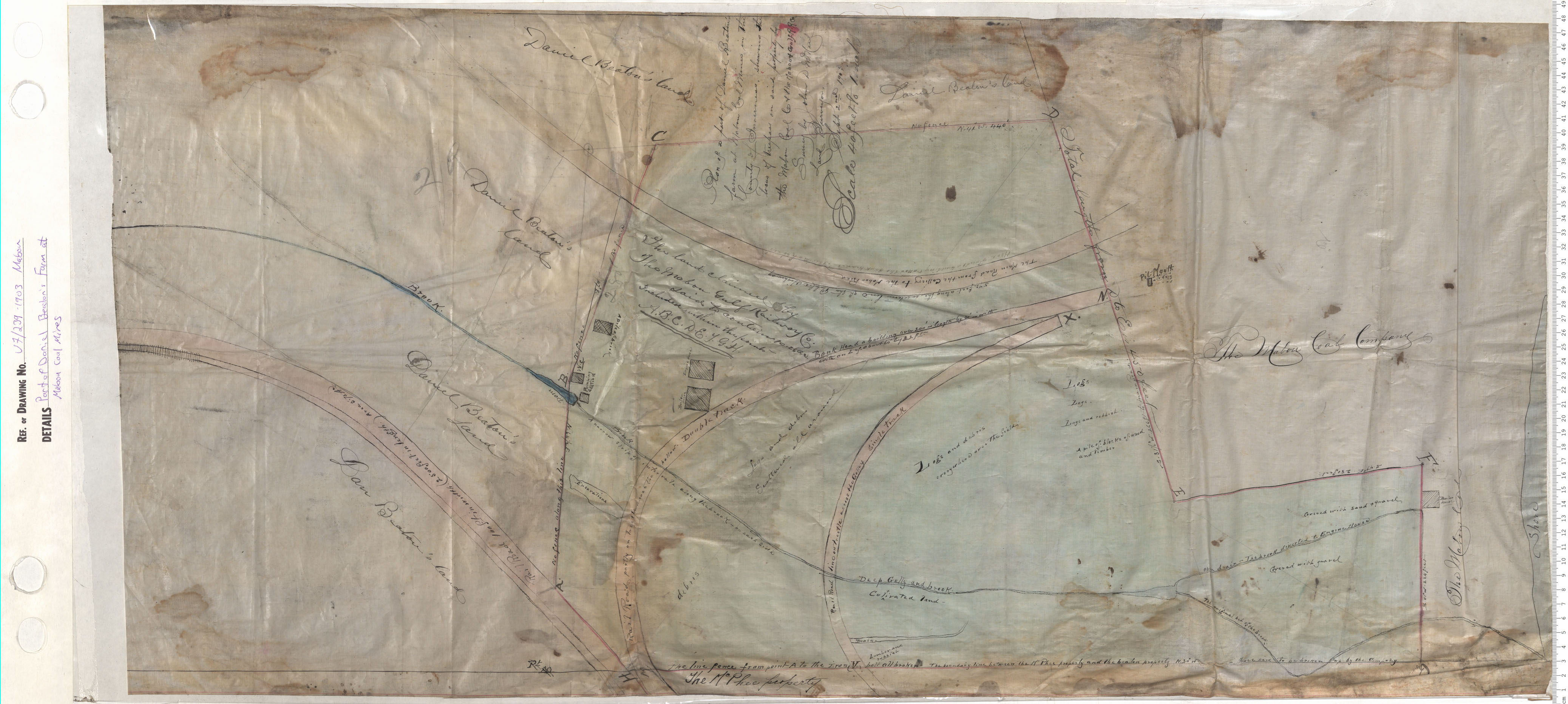 maps : Part of Daniel Beatons Farm at Mabou Coal Mines