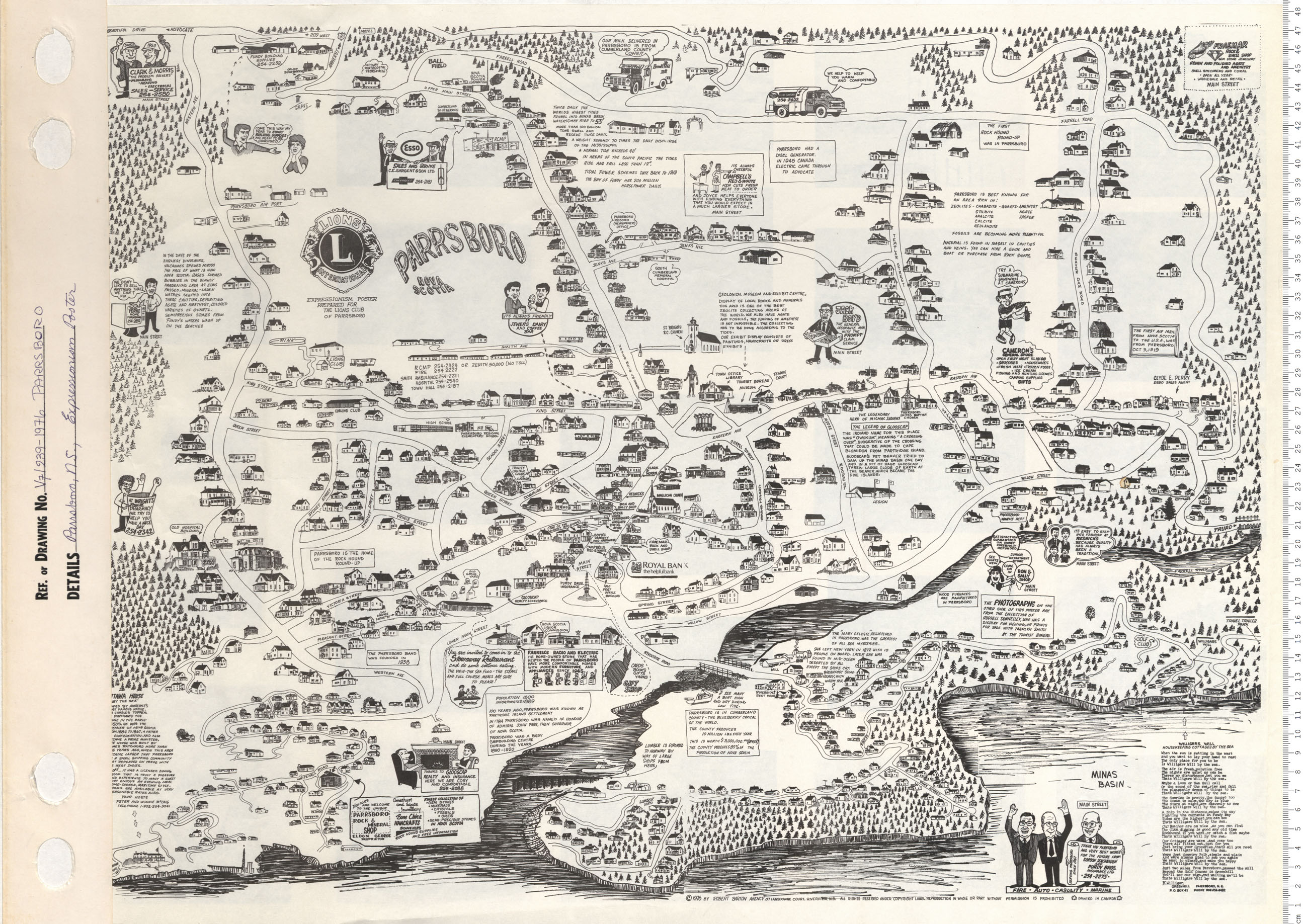 maps : Parrsboro, N.S., Expressionism Poster