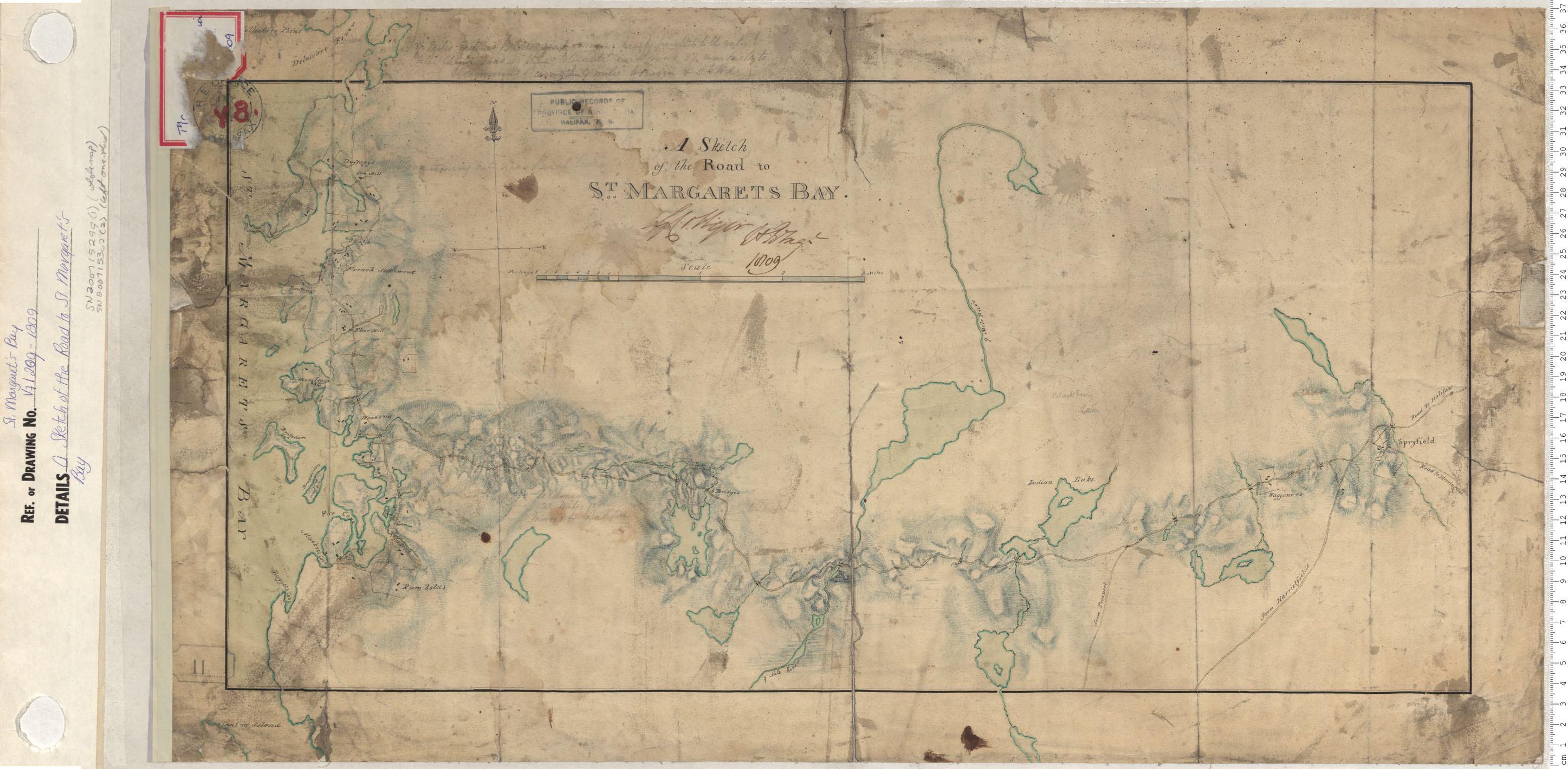 maps : A Sketch of the Road to St. Margarets Bay