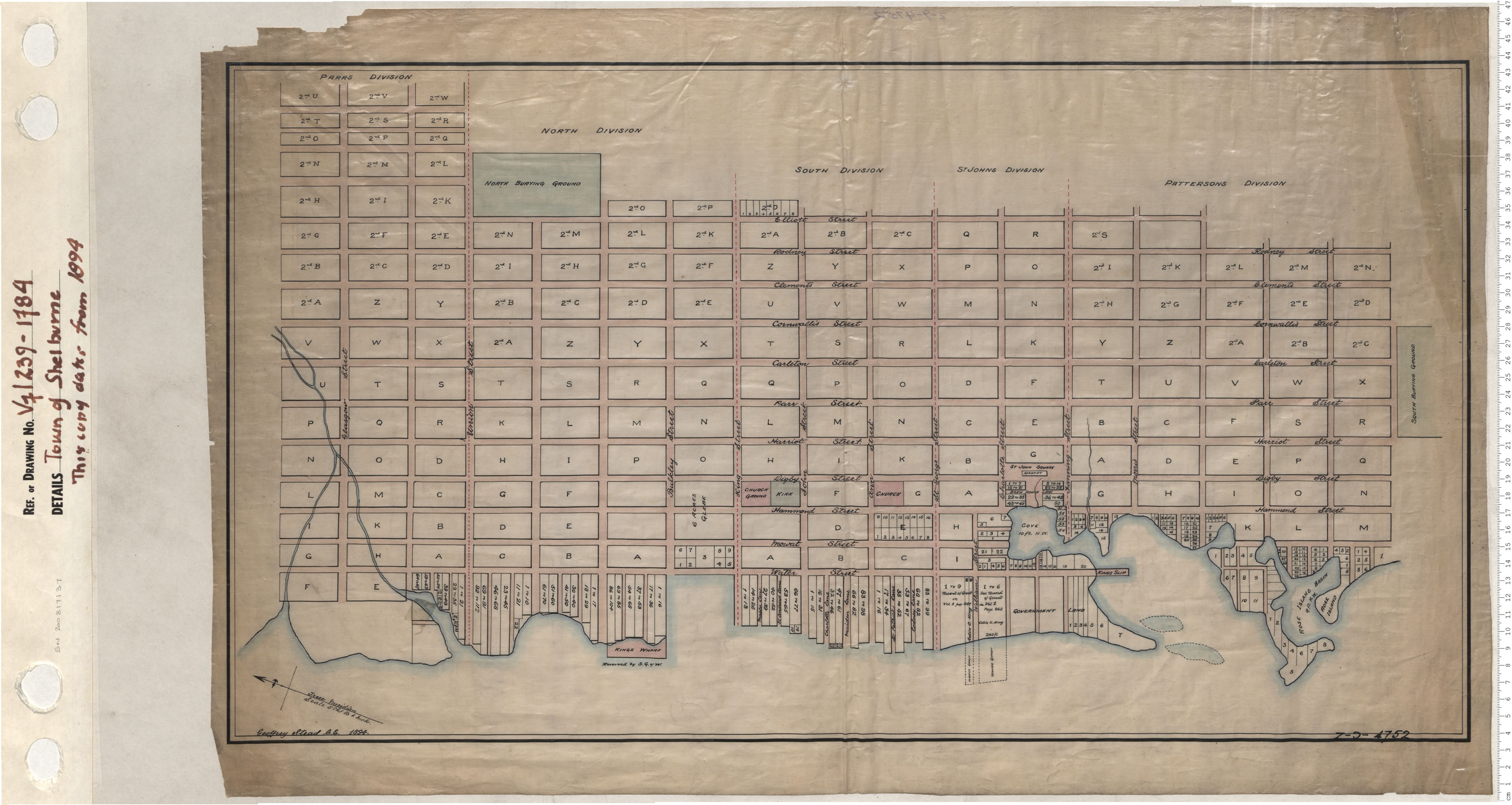 maps : Town of Shelburn This copy dates from 1894