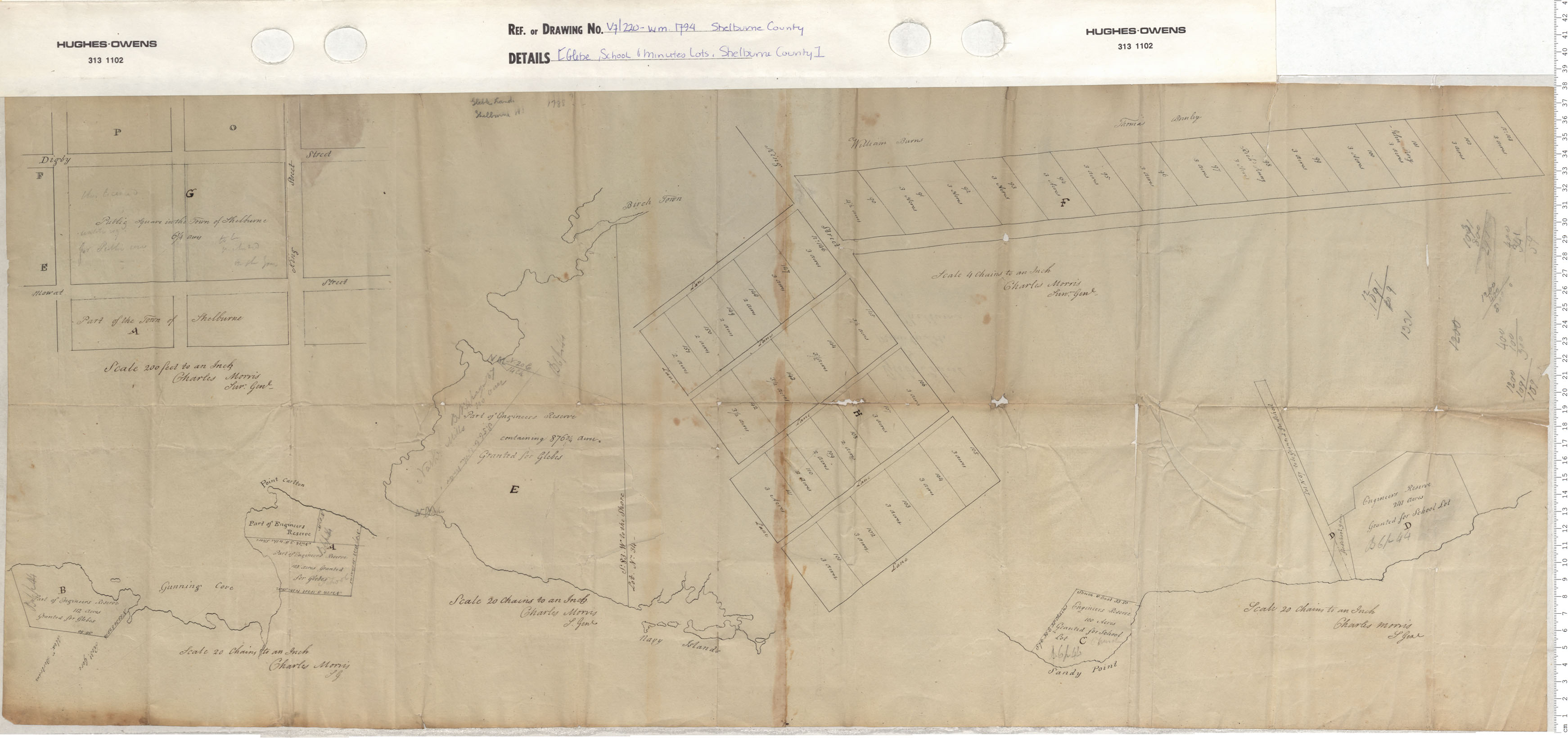 maps : Glebe, School and Minutes Lots, Sheburn County