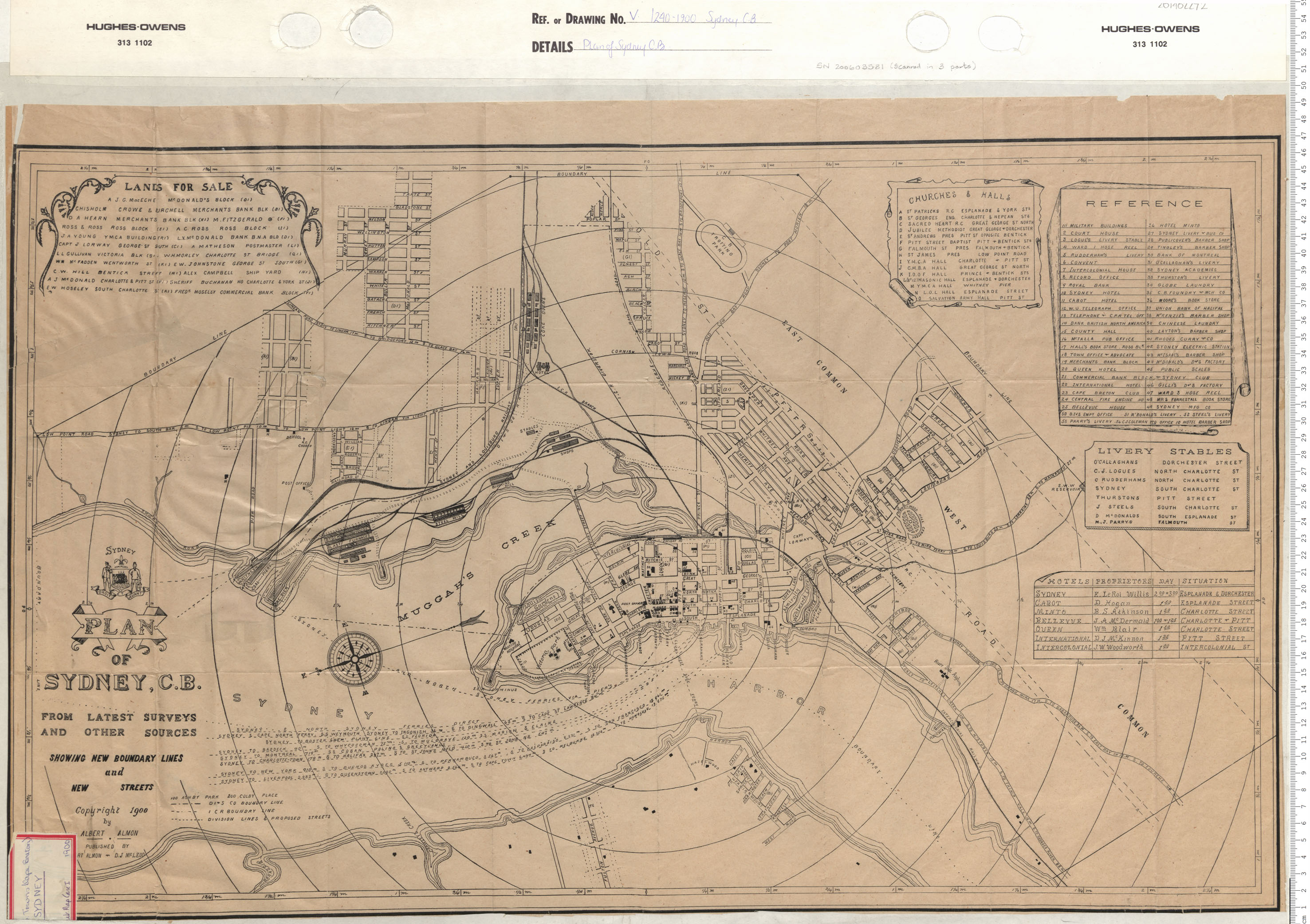 maps : Plan of Sydney, Cape Breton