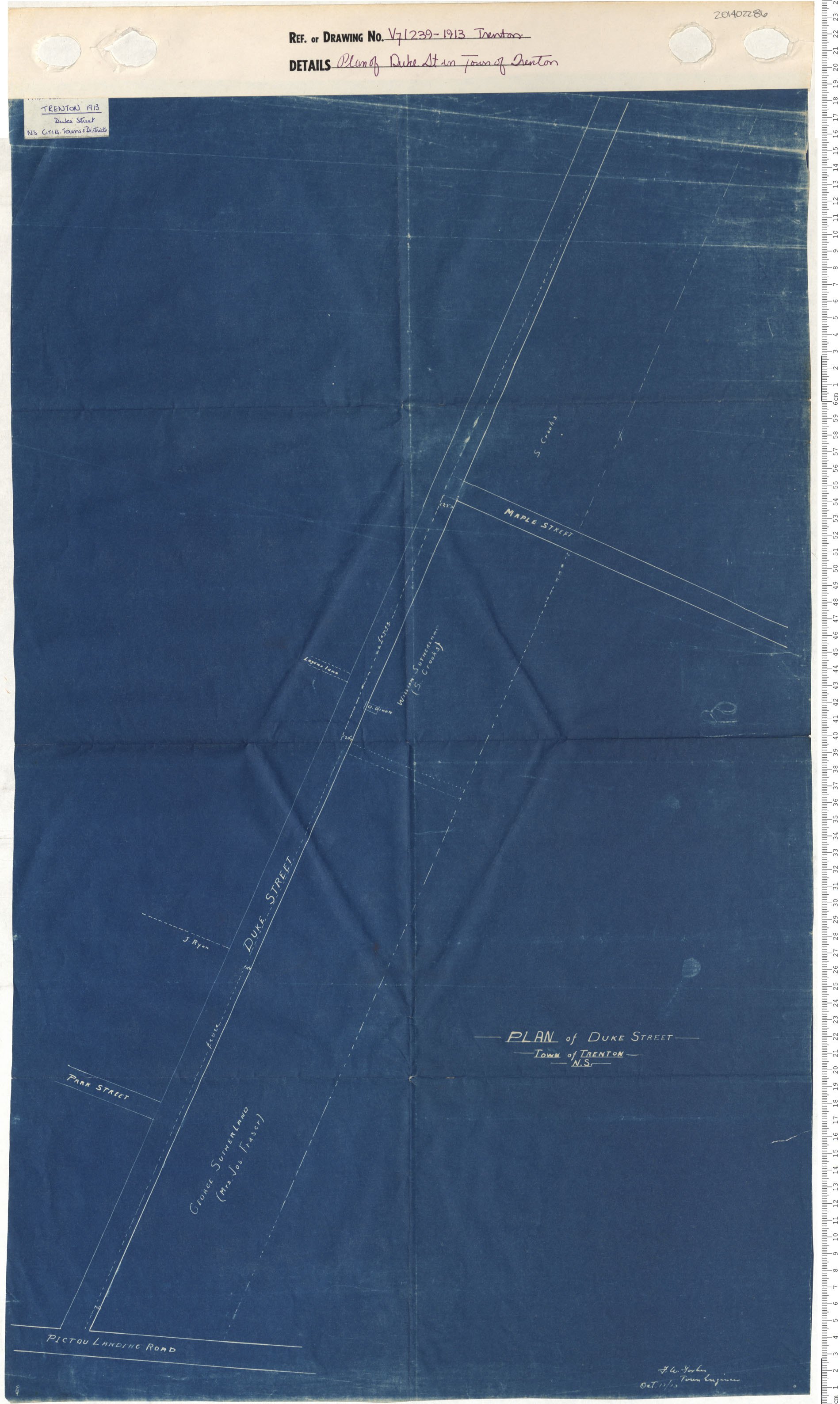 maps : Plan of Ducke St. in Town of Trenton