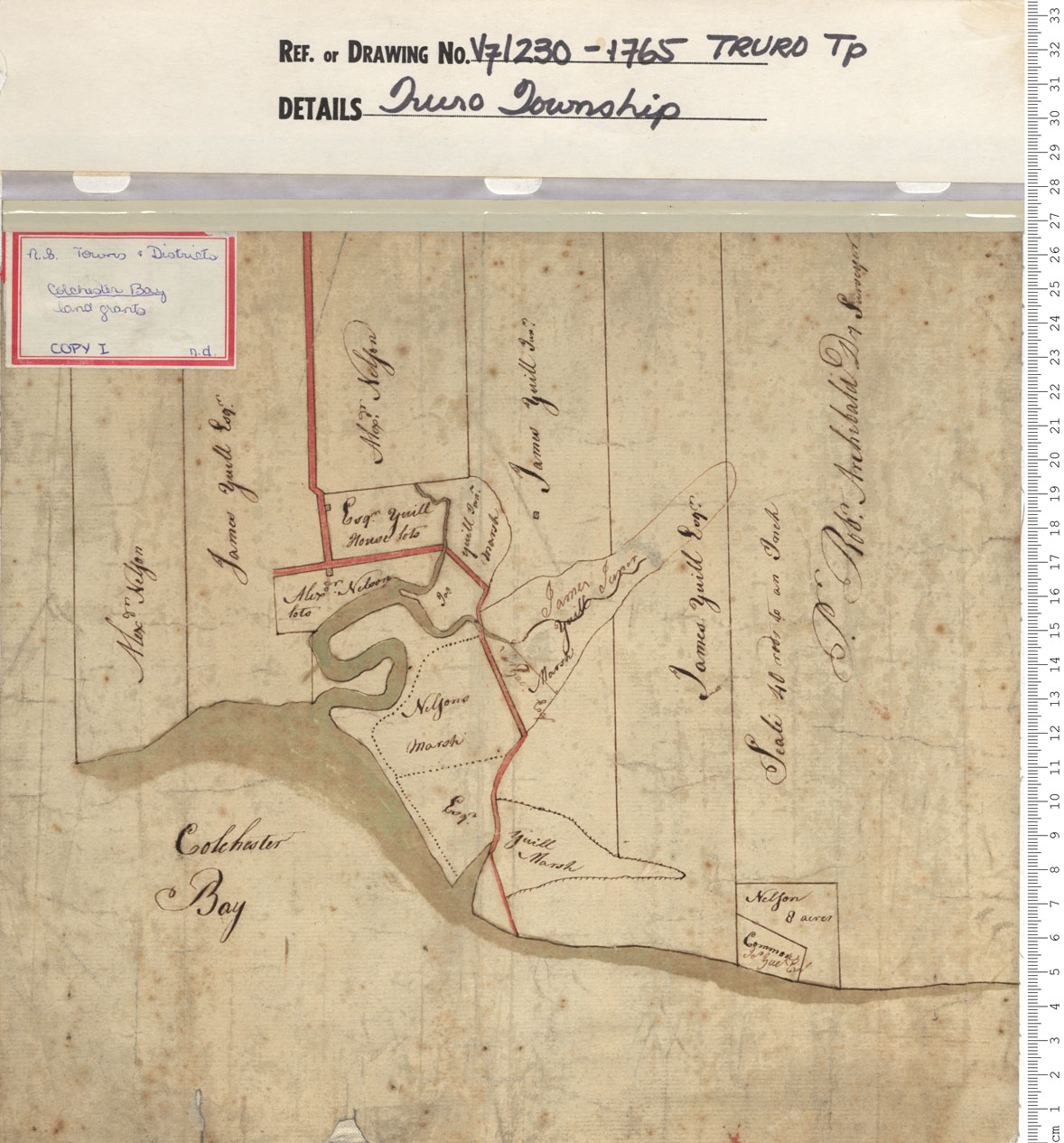 maps : Truro Township: Land Grants of Alex Nelson 2 James Yuill