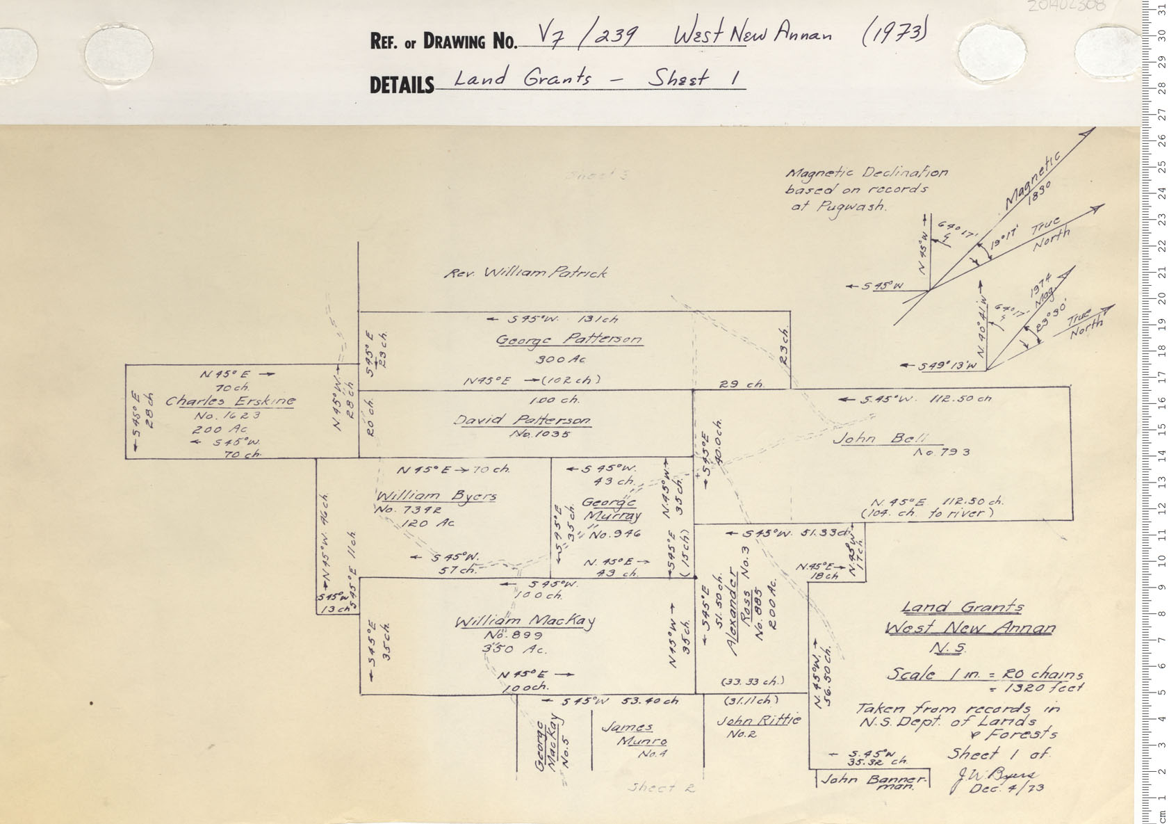 maps : Land Grants Sheet 1