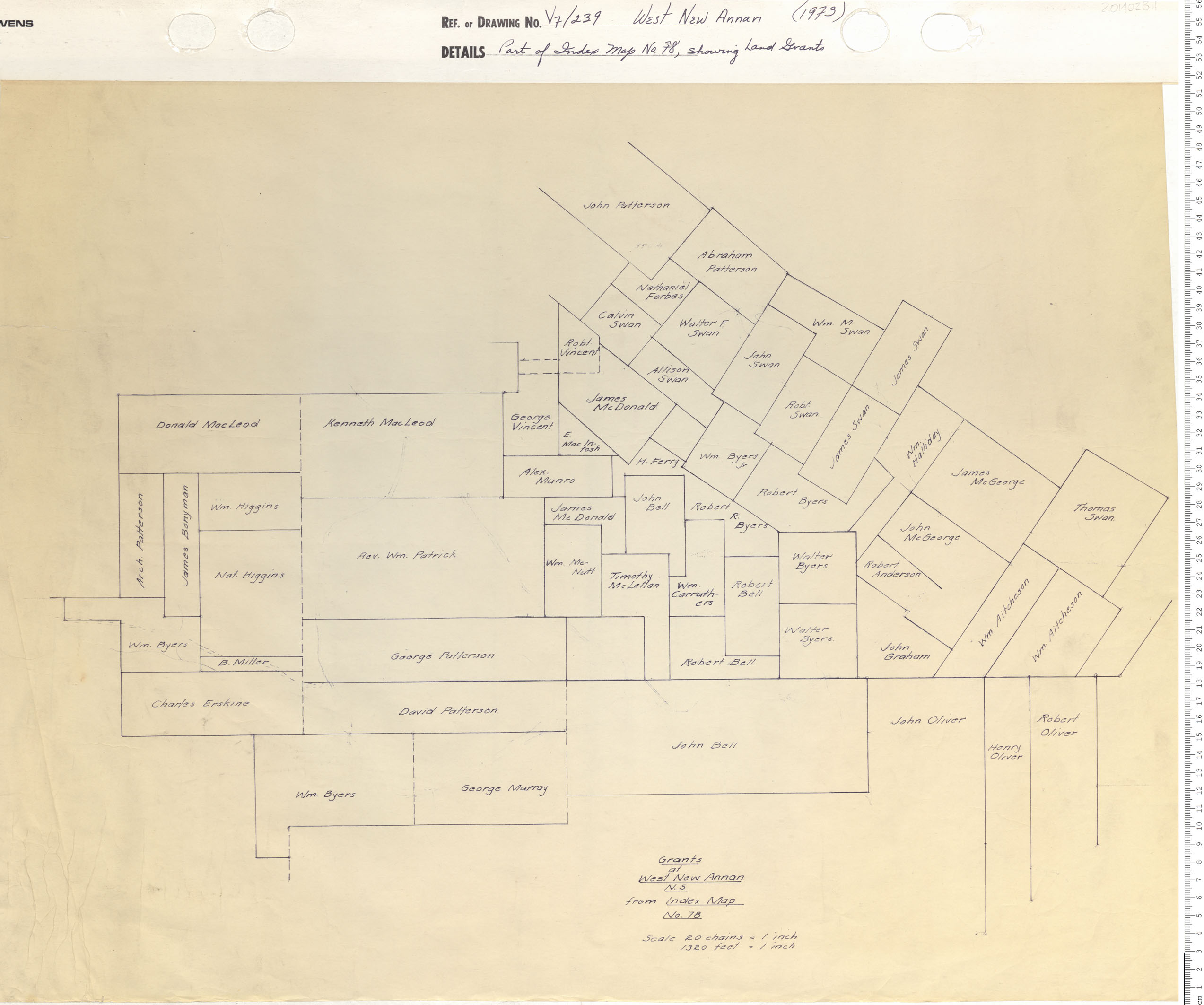 maps : Part of Index Map No. 78, Showing Land Grants