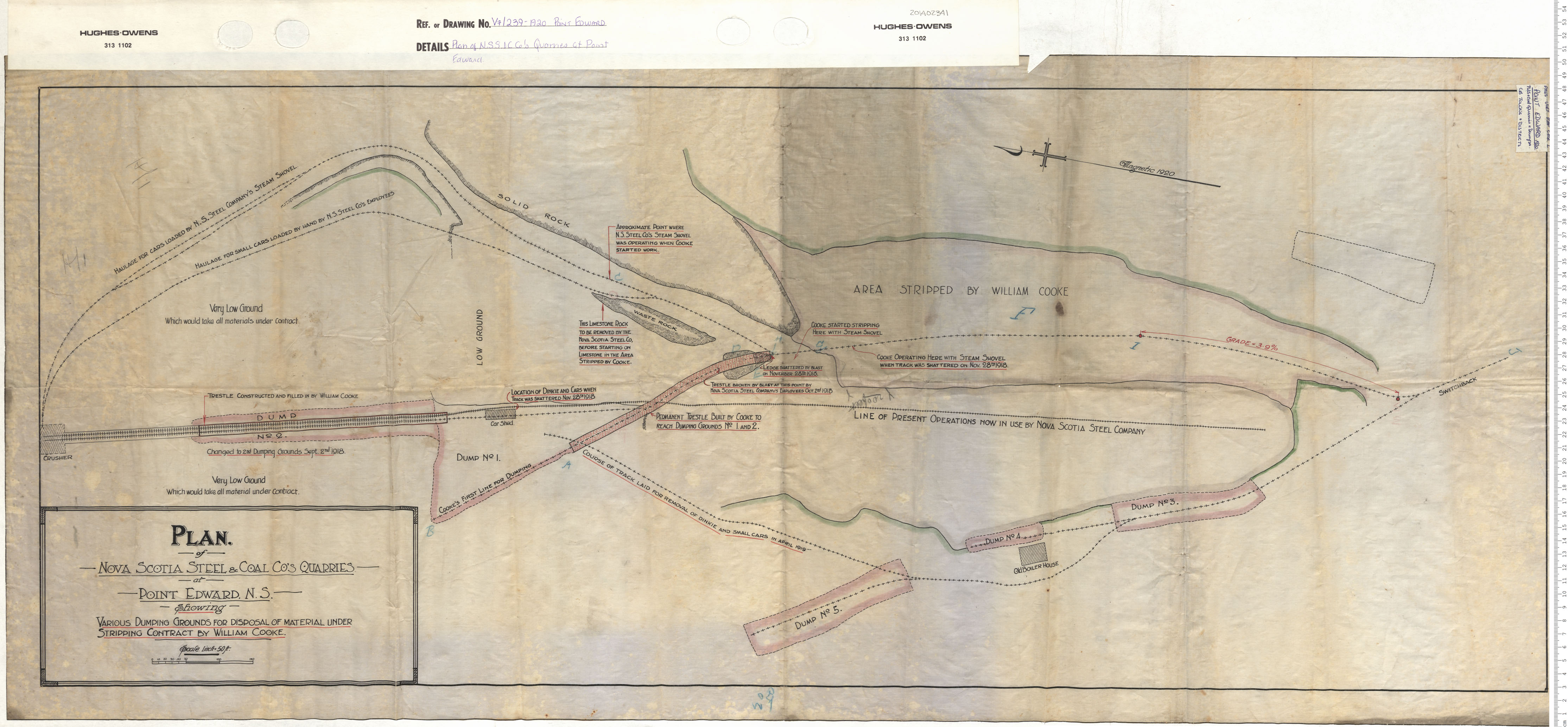 maps : Plan of N.S.S.C.. Countys Quarries at Point Edward