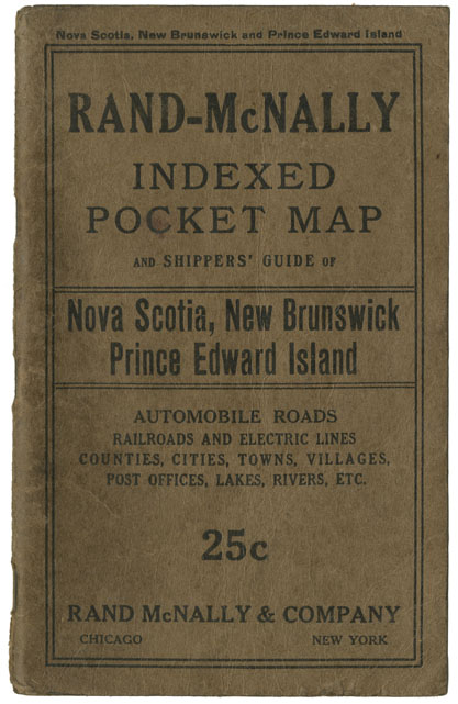 maps : Rand-McNally Indexed Pocket map and Shippers Guide of N.S., N.B., P.E.I.