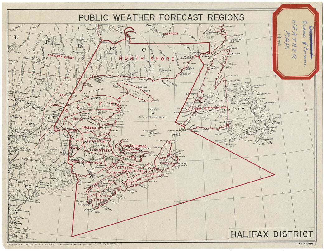 maps : Public Weather Forecasts Halifax District