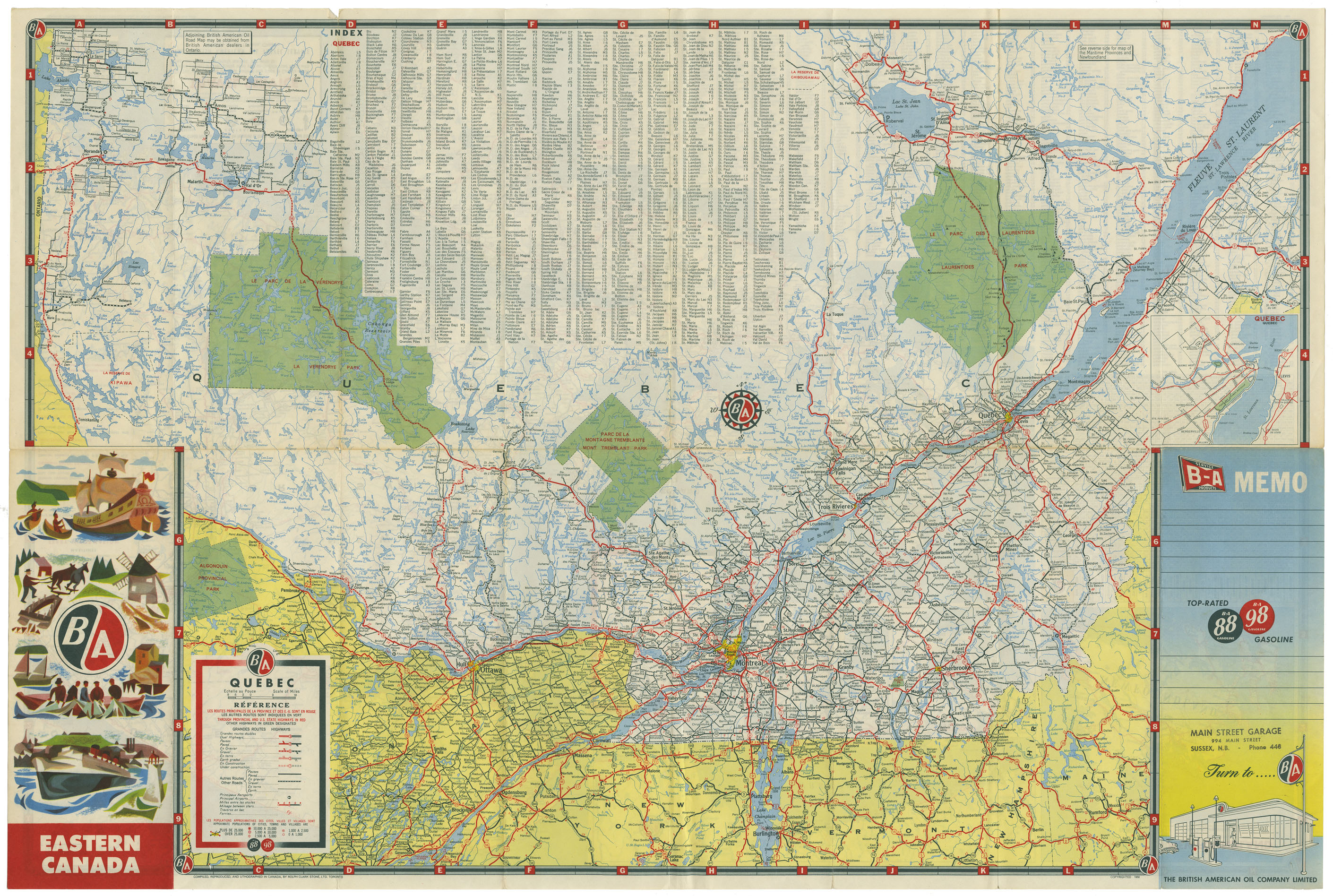 maps : B/A Eastern Canada