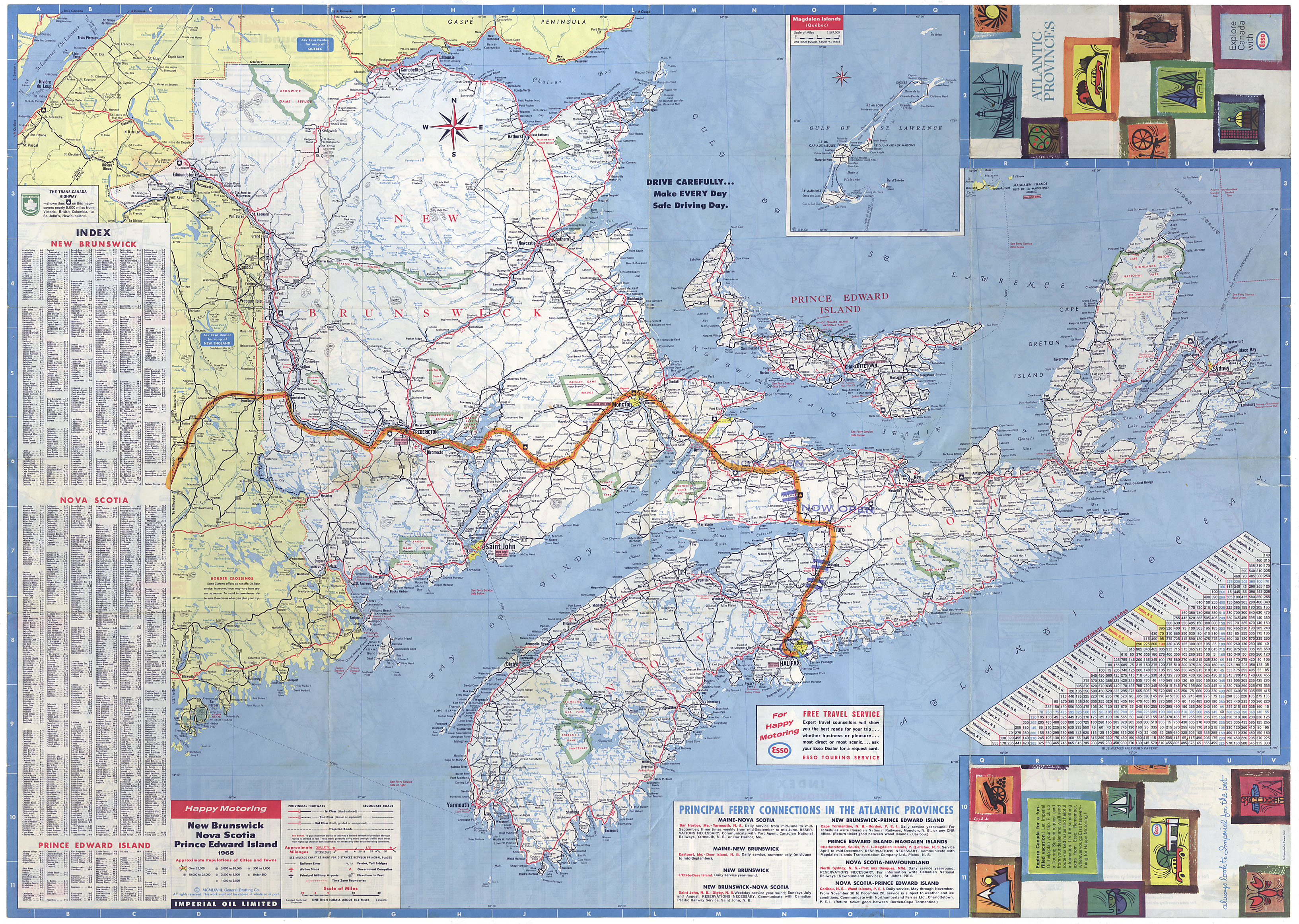 maps : Atlantic Provinces-1968
