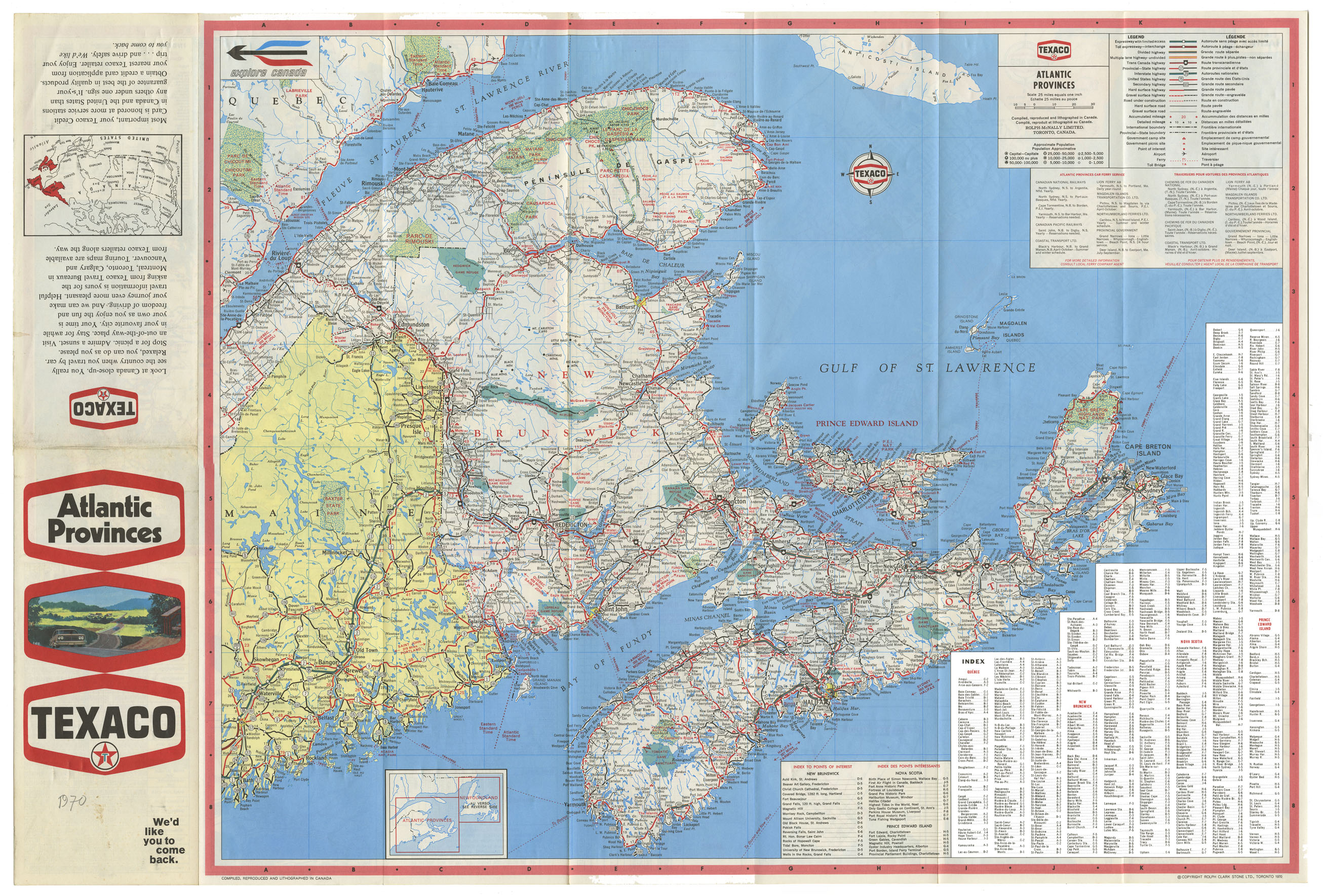 maps : Atlantic Provinces 1970