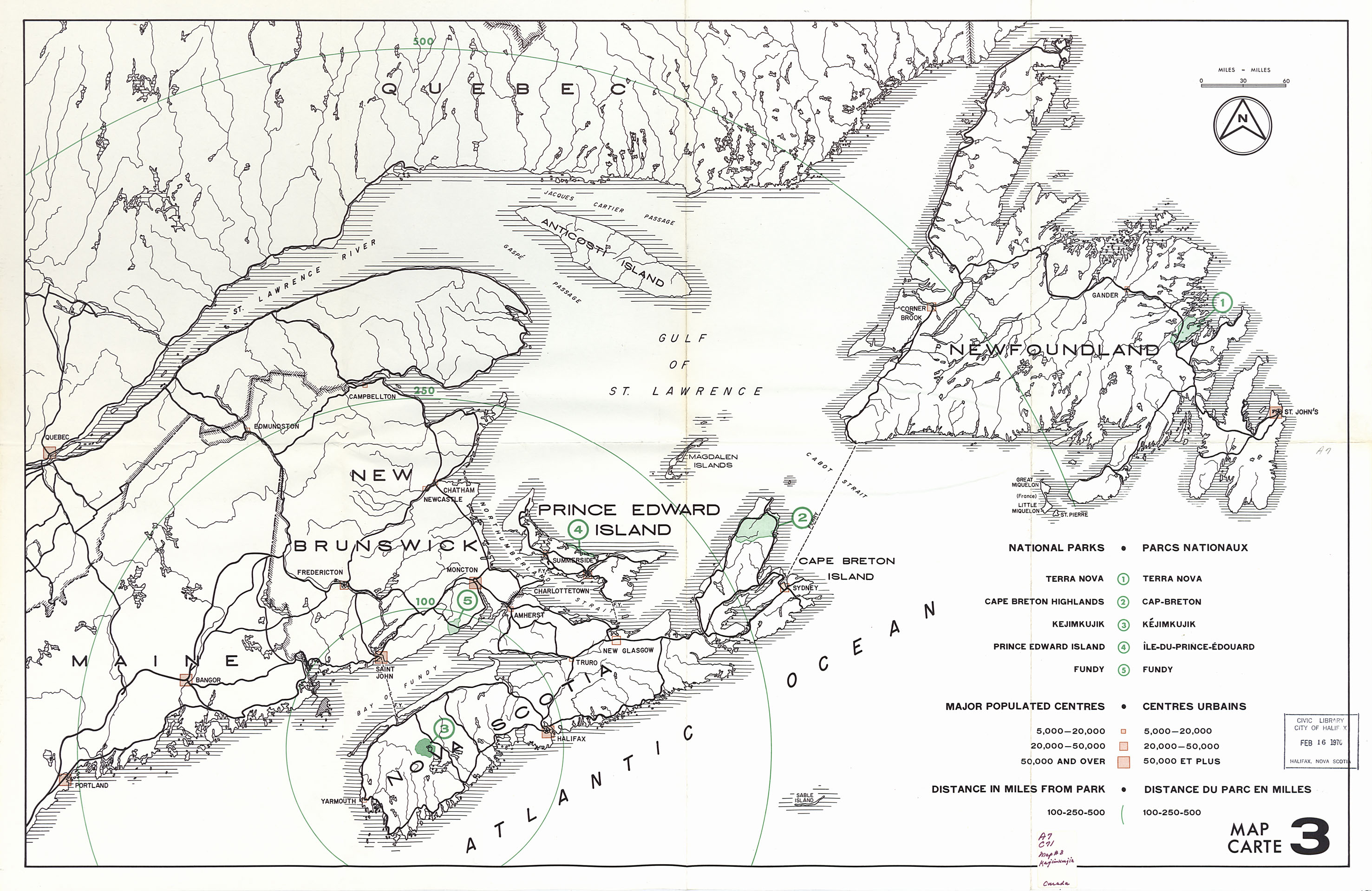 maps : National Parks in the Maritimes