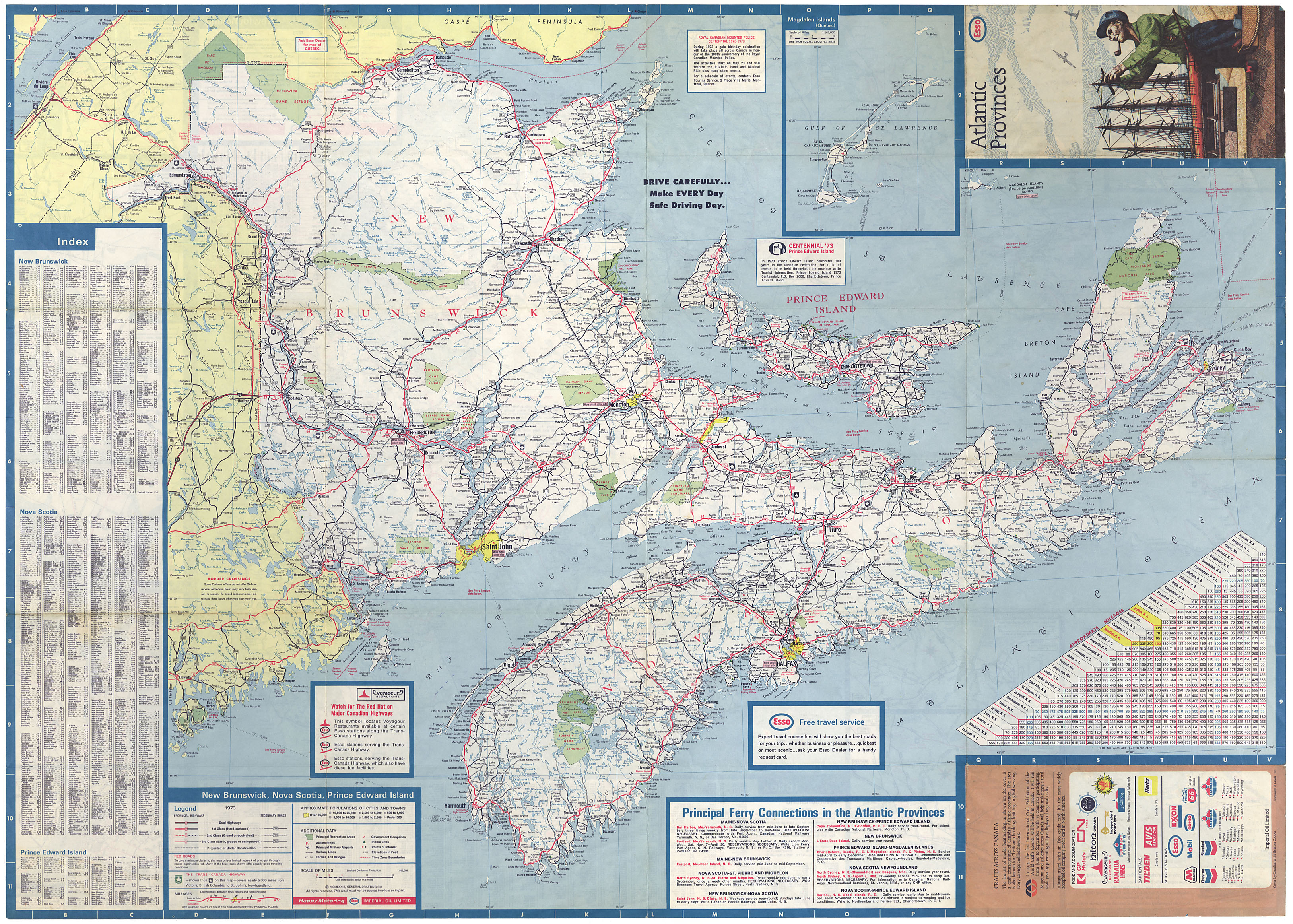 maps : Atlantic Canada by Esso Petroleum