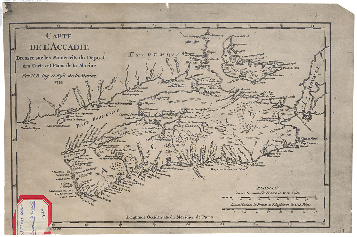 maps : Carte de LAccadie